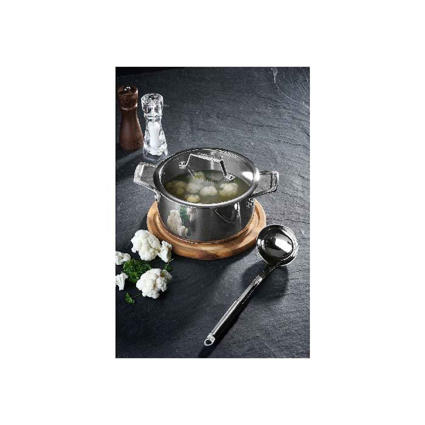 Faitout + couvercle en verre 20cm