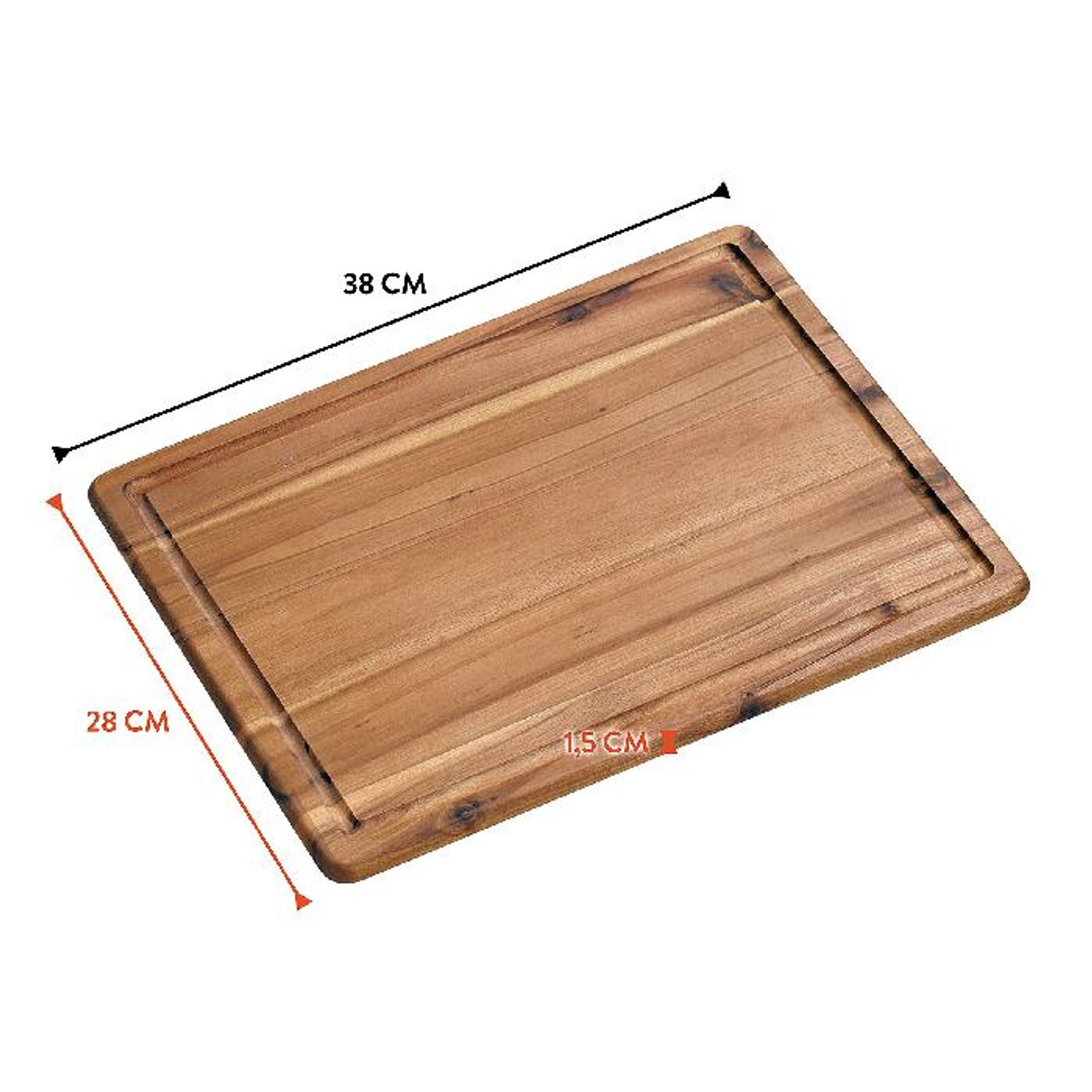 Planche à découper avec rigole 38 x 28 cm