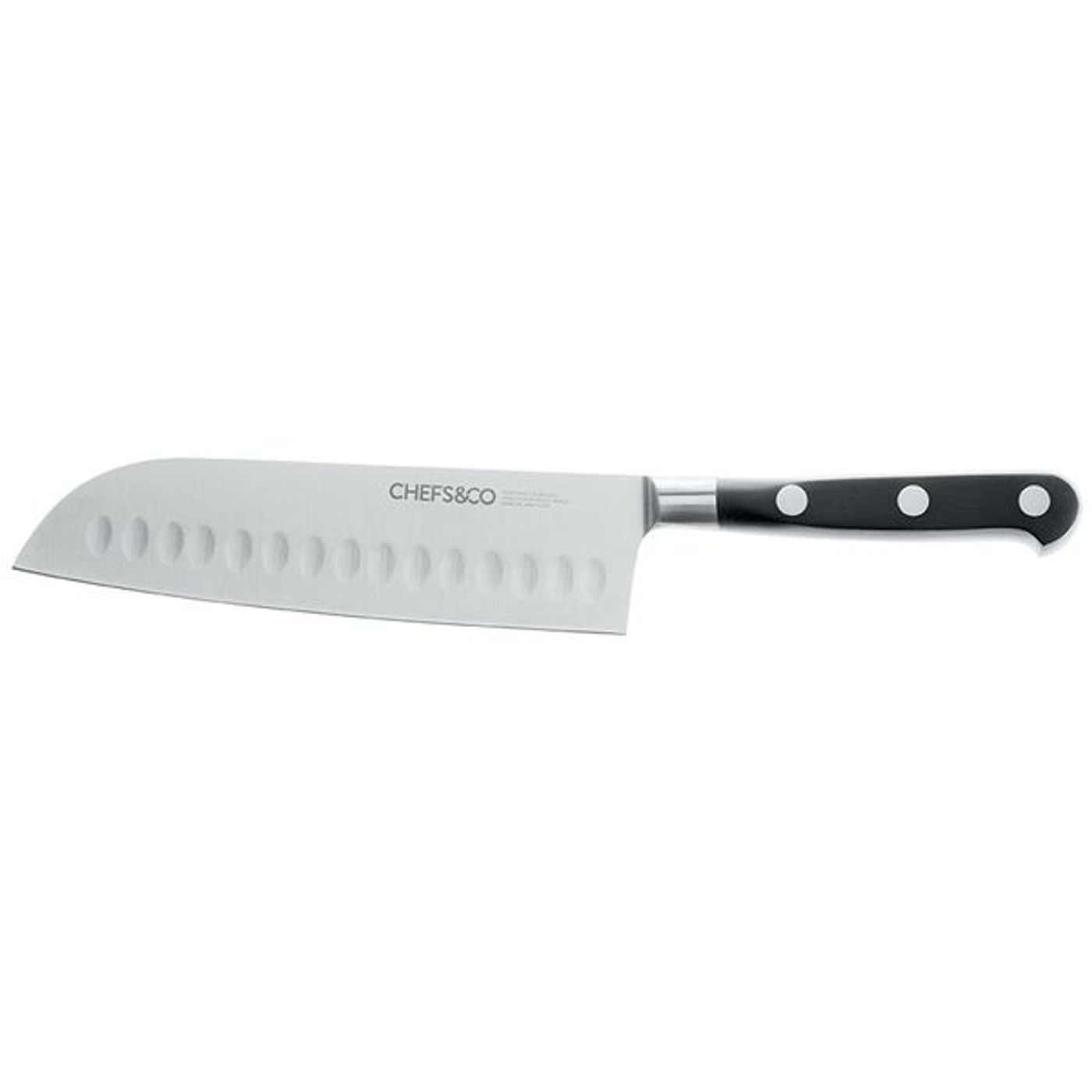 Couteau Santoku alvéolé 18 cm