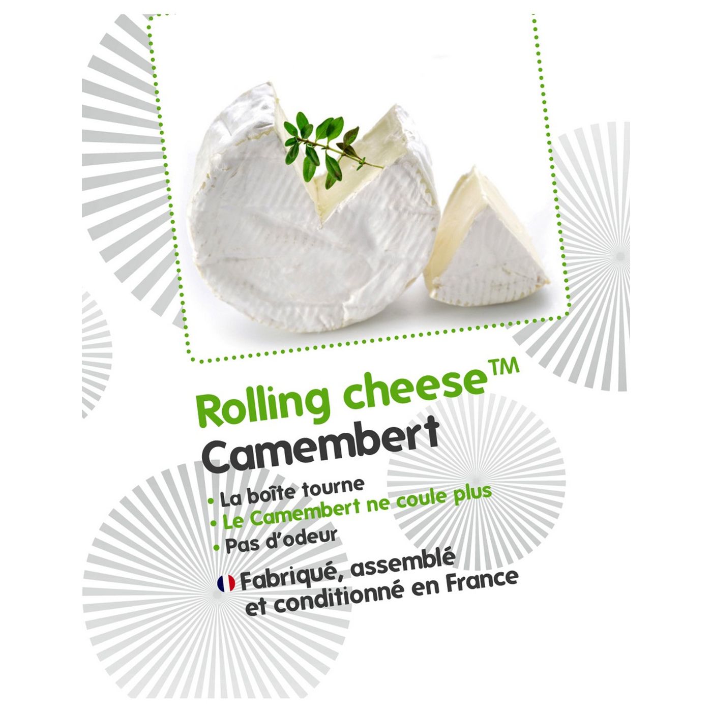 Roue à camembert rouge
