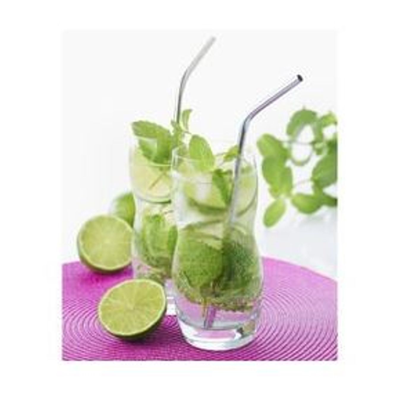 Paille courbée en inox