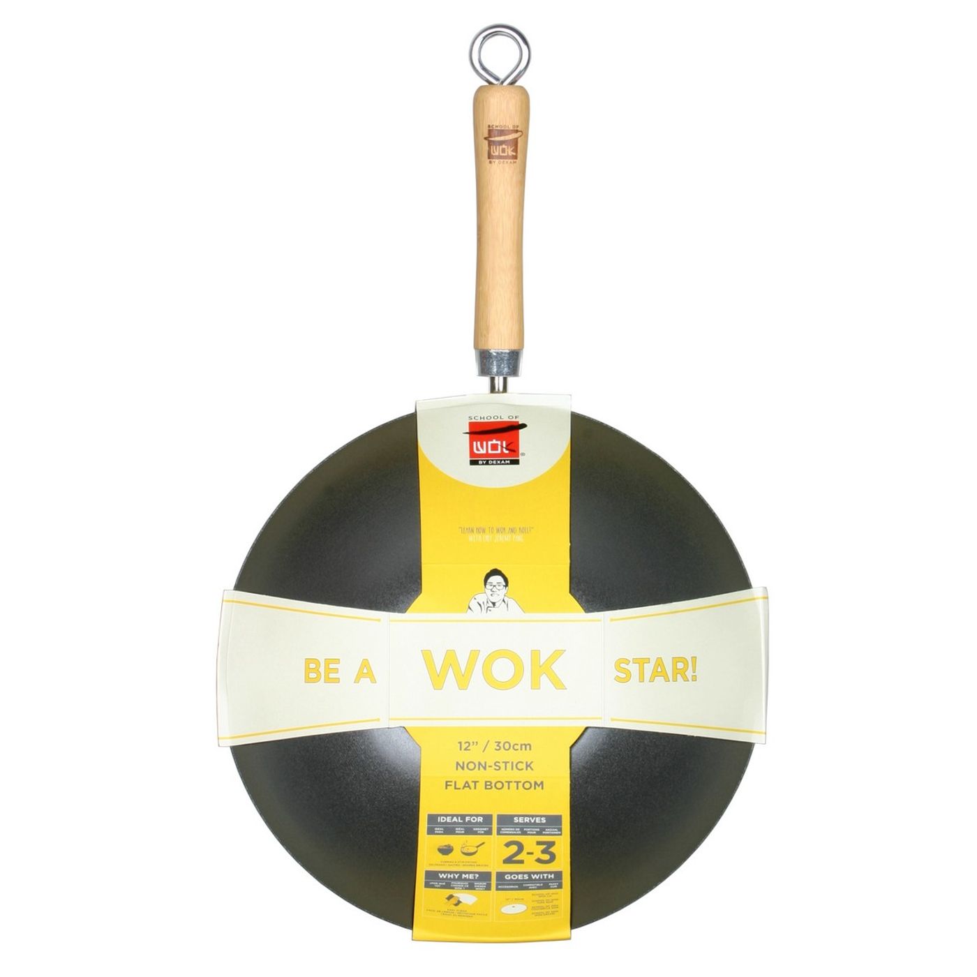 Wok antiadhérent 30cm