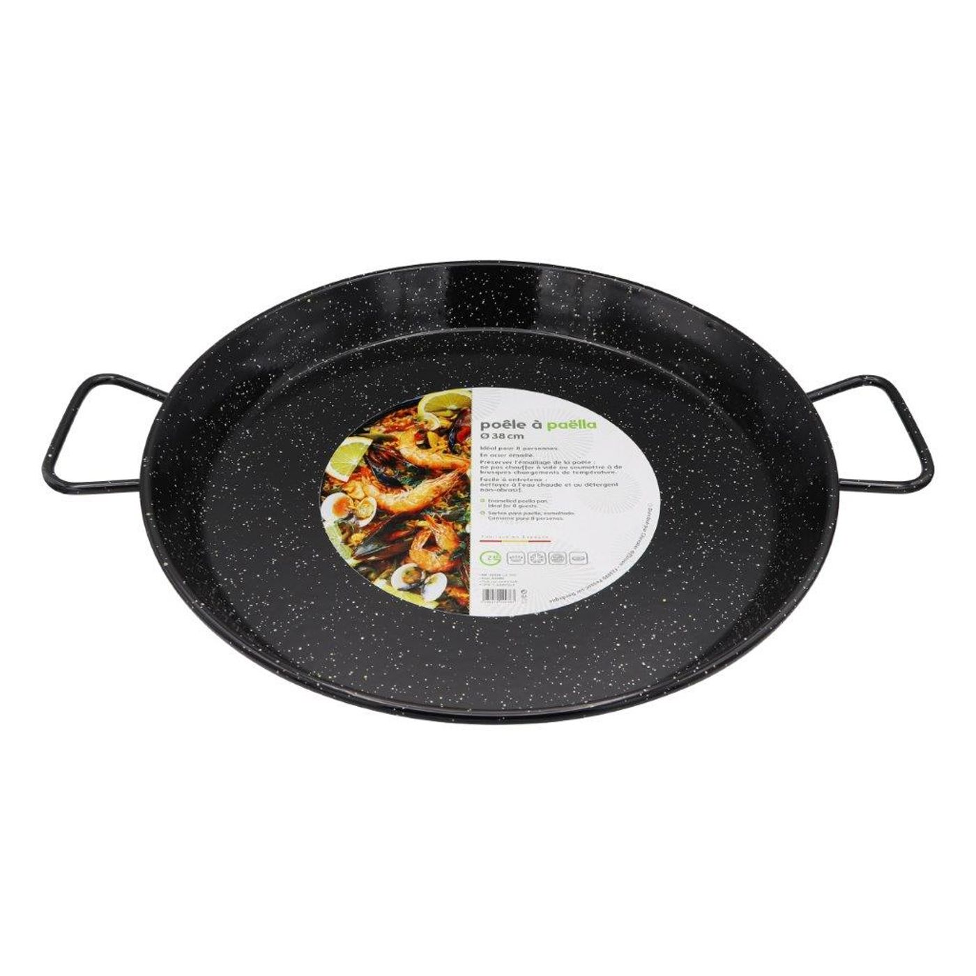 Plat à Paëlla 32 cm en acier