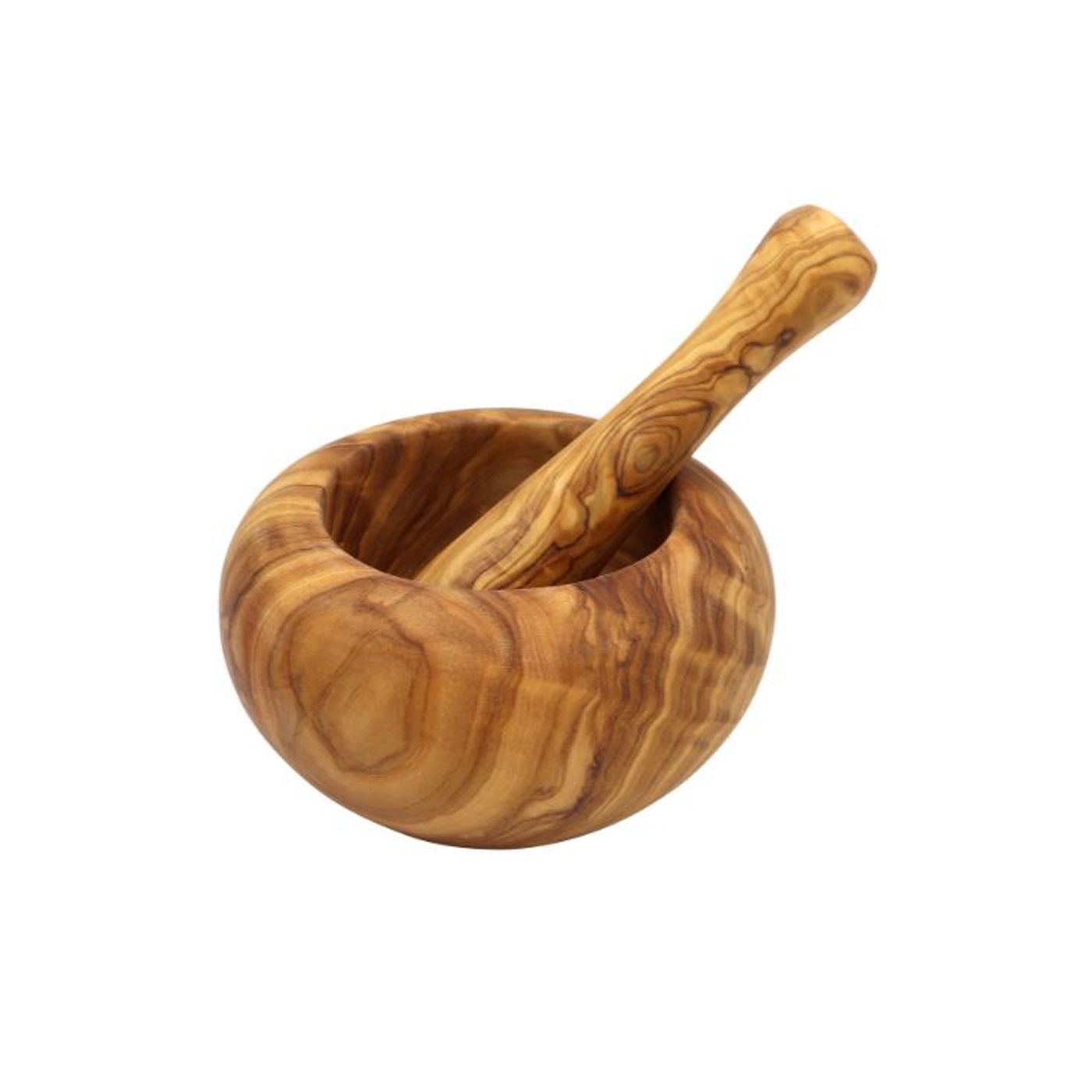 Mortier + pilon en olivier 10 cm