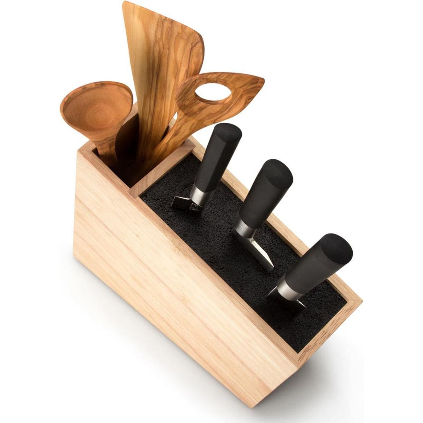 Bloc couteaux + pot ustensiles