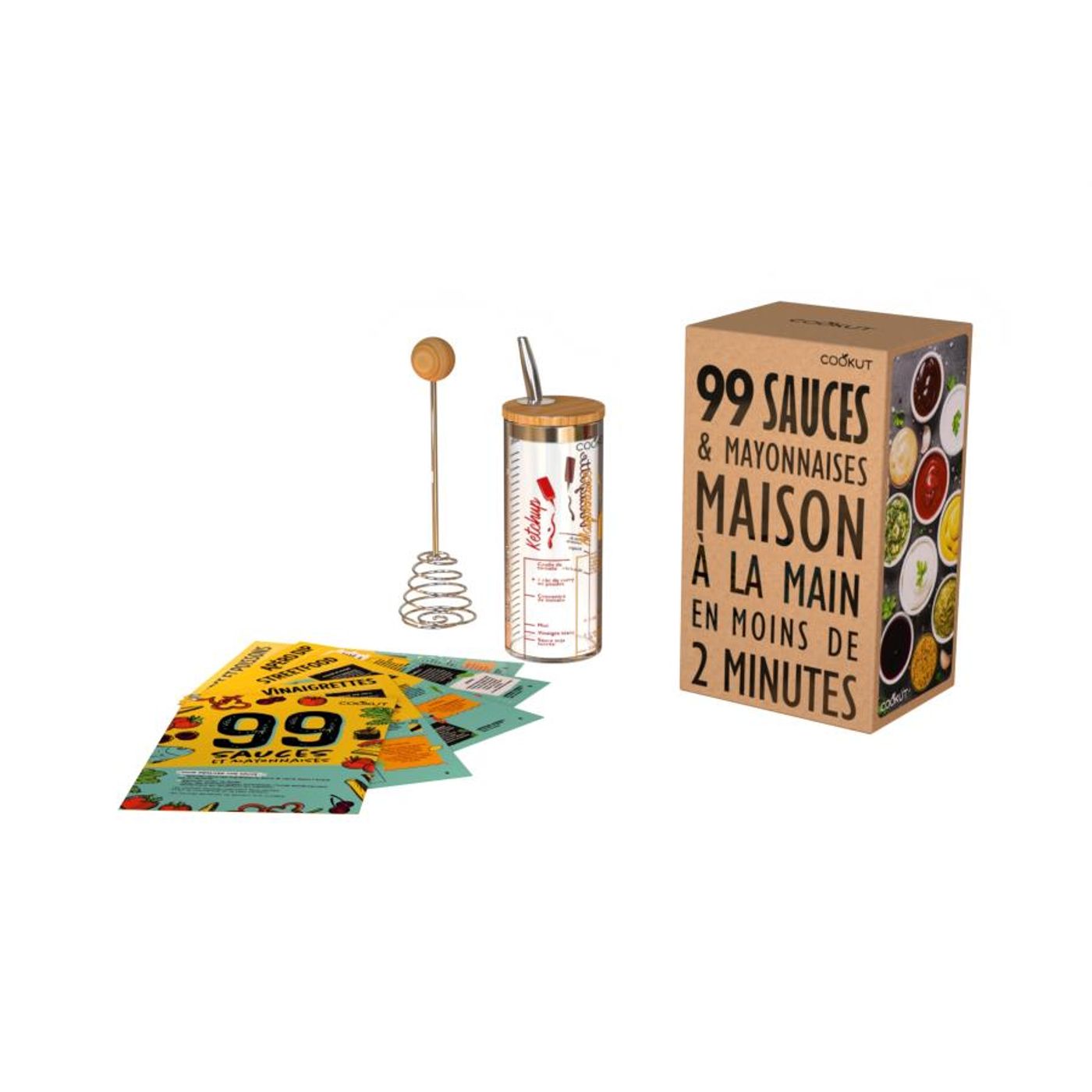 Kit 99 SAUCES ET MAYONNAISES MAISON à la main