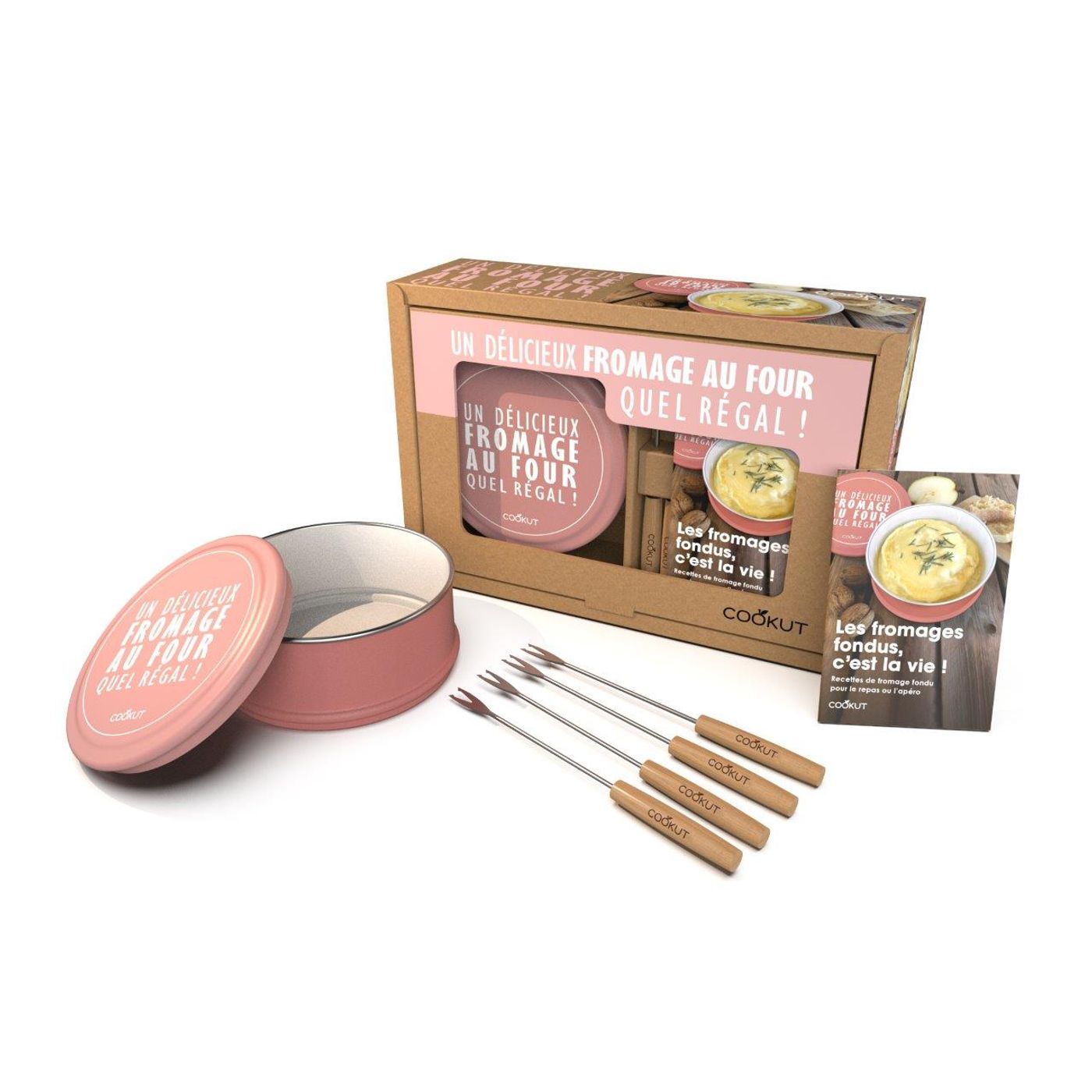 Coffret fromage fondu rose