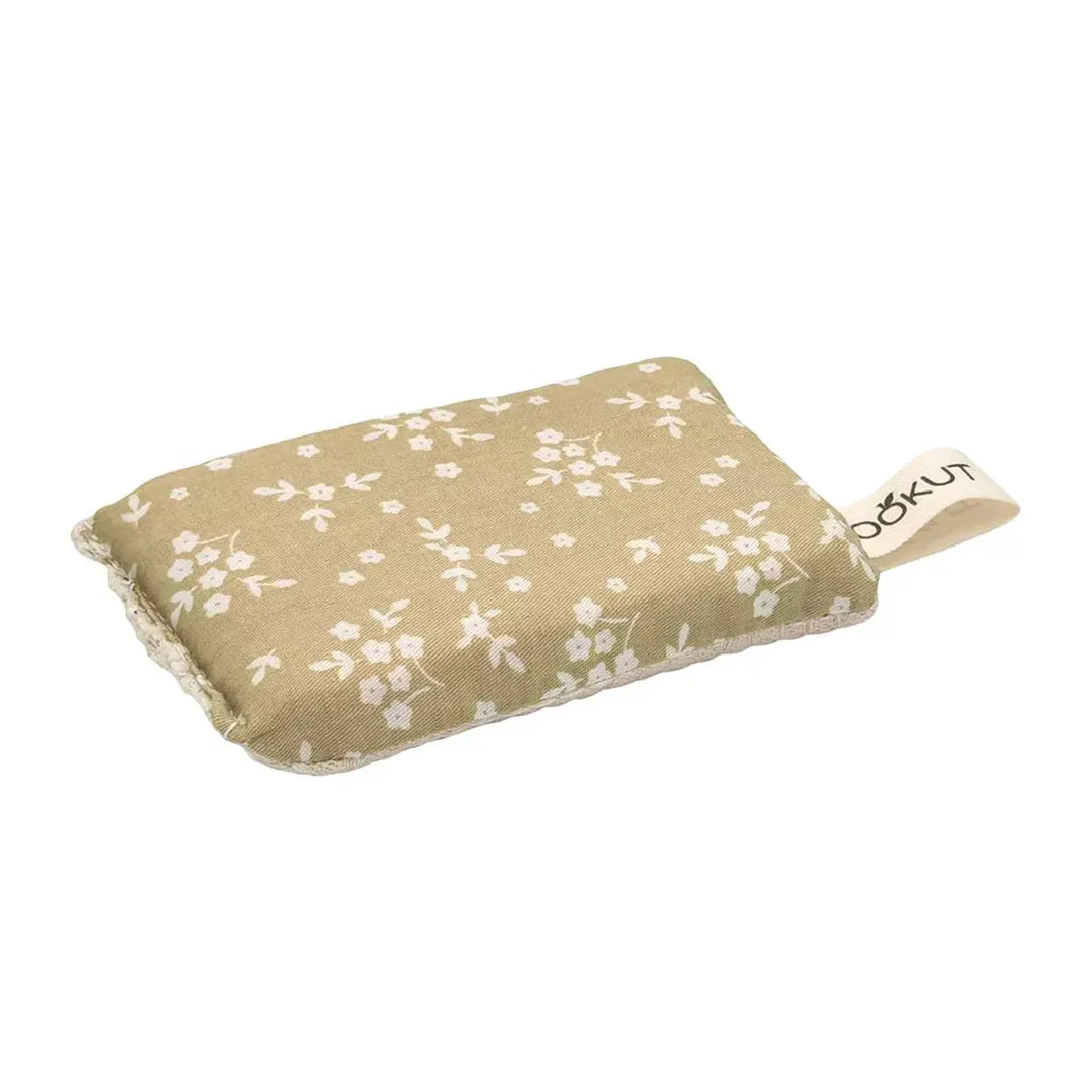 Set de 2 éponges écologiques lavables fleurs jaunes