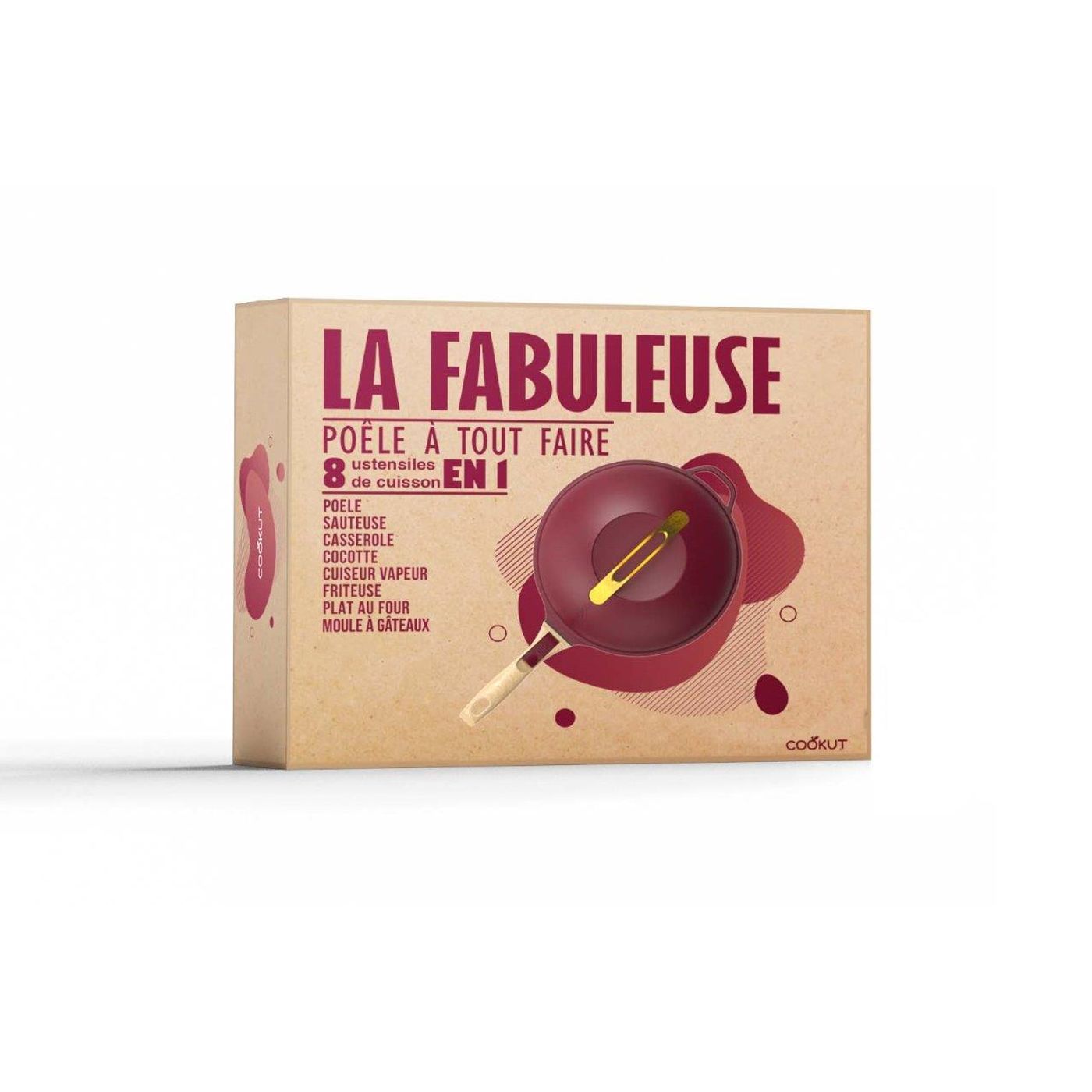 La fabuleuse poêle 8 en 1 rubis 28cm