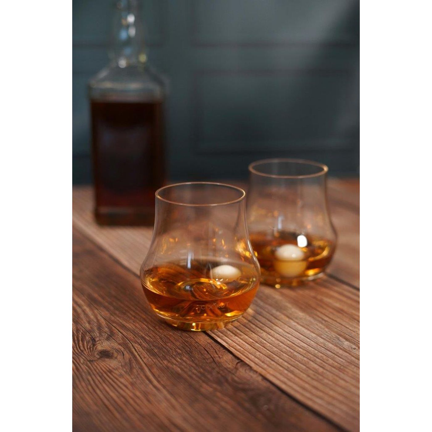 Verre à Whisky Avec Balle Incrustée - Verre Borosilicate, Capacité 360 Ml (ovale) Ou 250 Ml (cylindre)