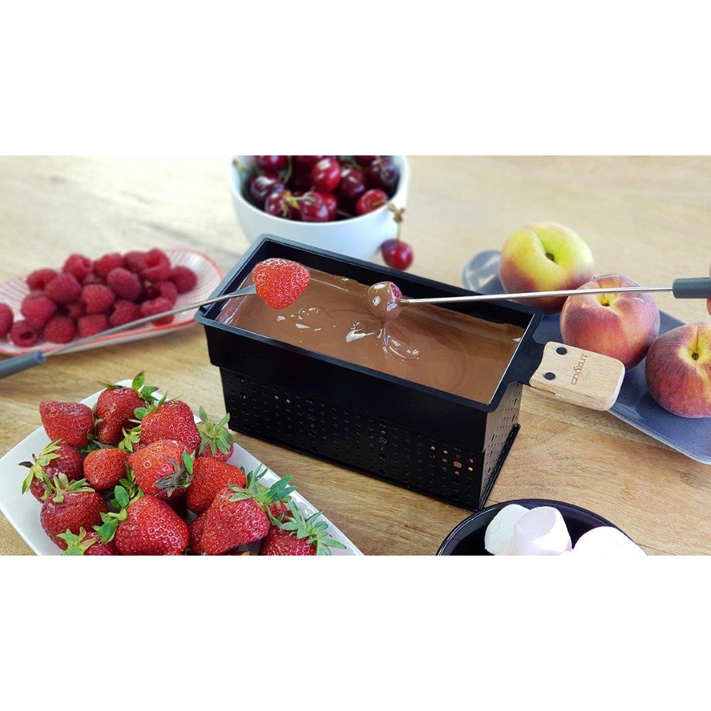 COFFRET RACLETTE À LA BOUGIE ET FONDUE