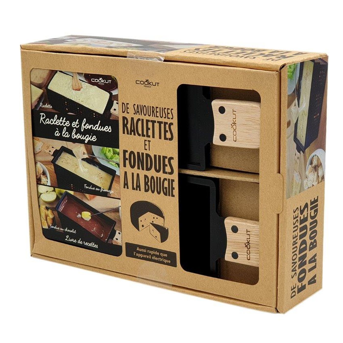COFFRET RACLETTE À LA BOUGIE ET FONDUE