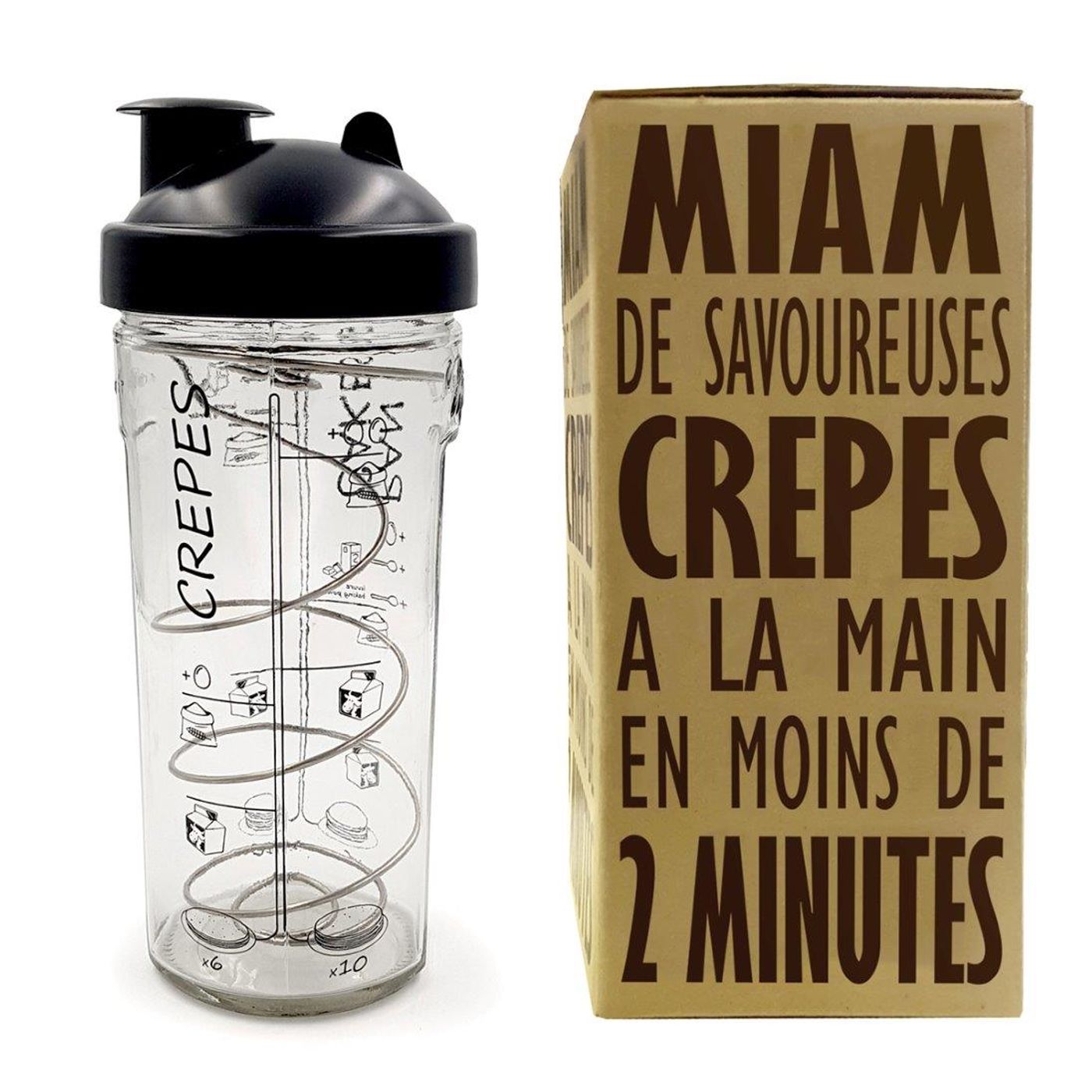 Shaker à crêpes et à pancakes