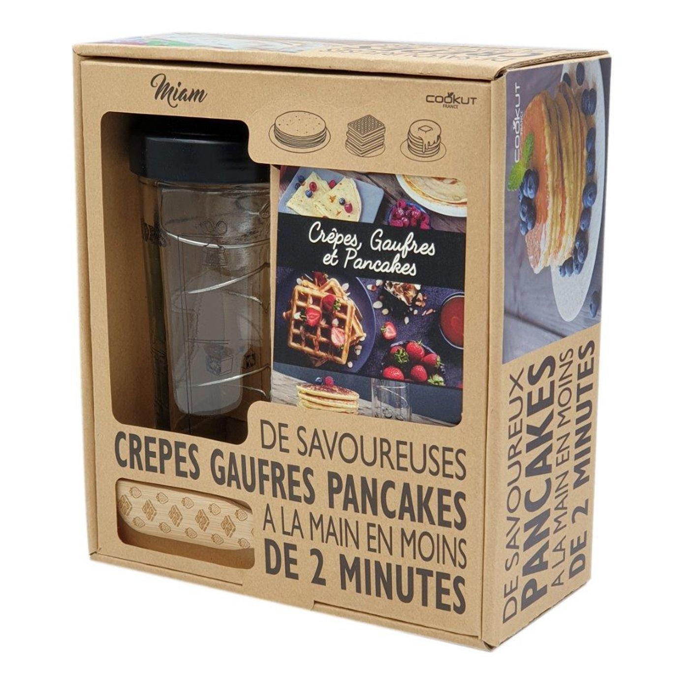 Coffret shaker à crêpes & pancakes MIAM