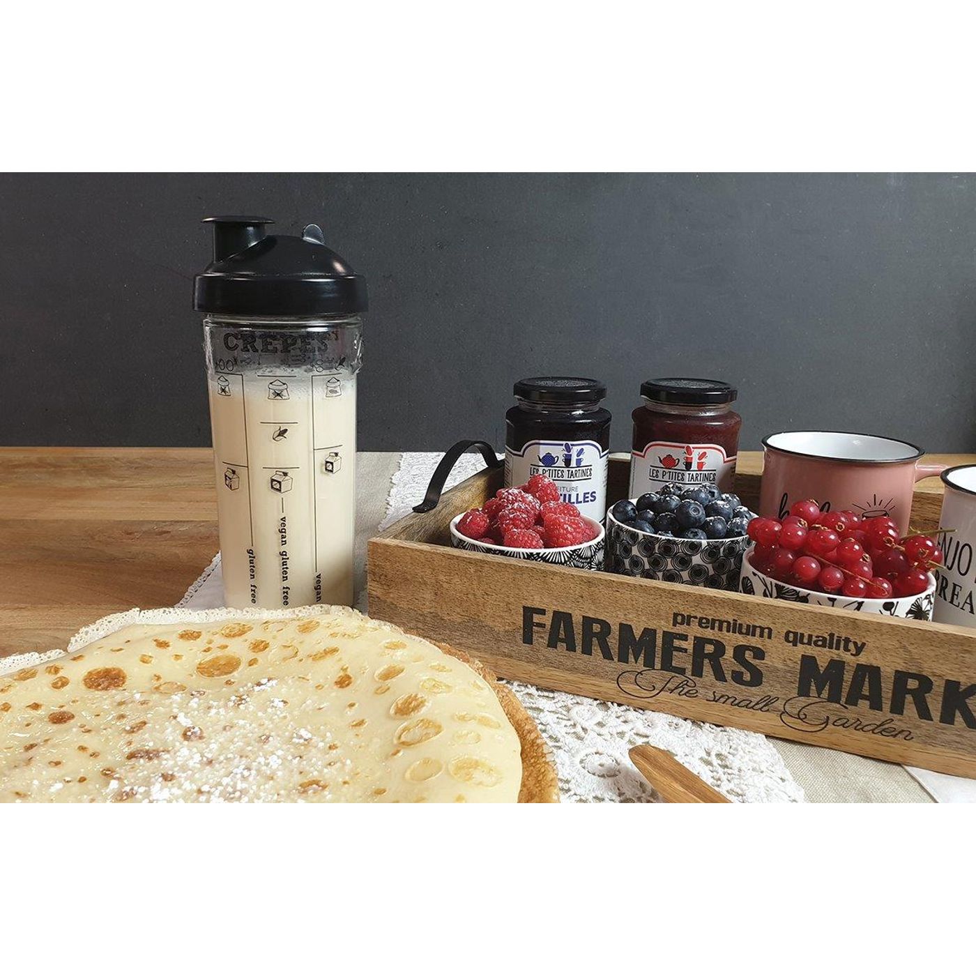 Coffret shaker à crêpes & pancakes MIAM