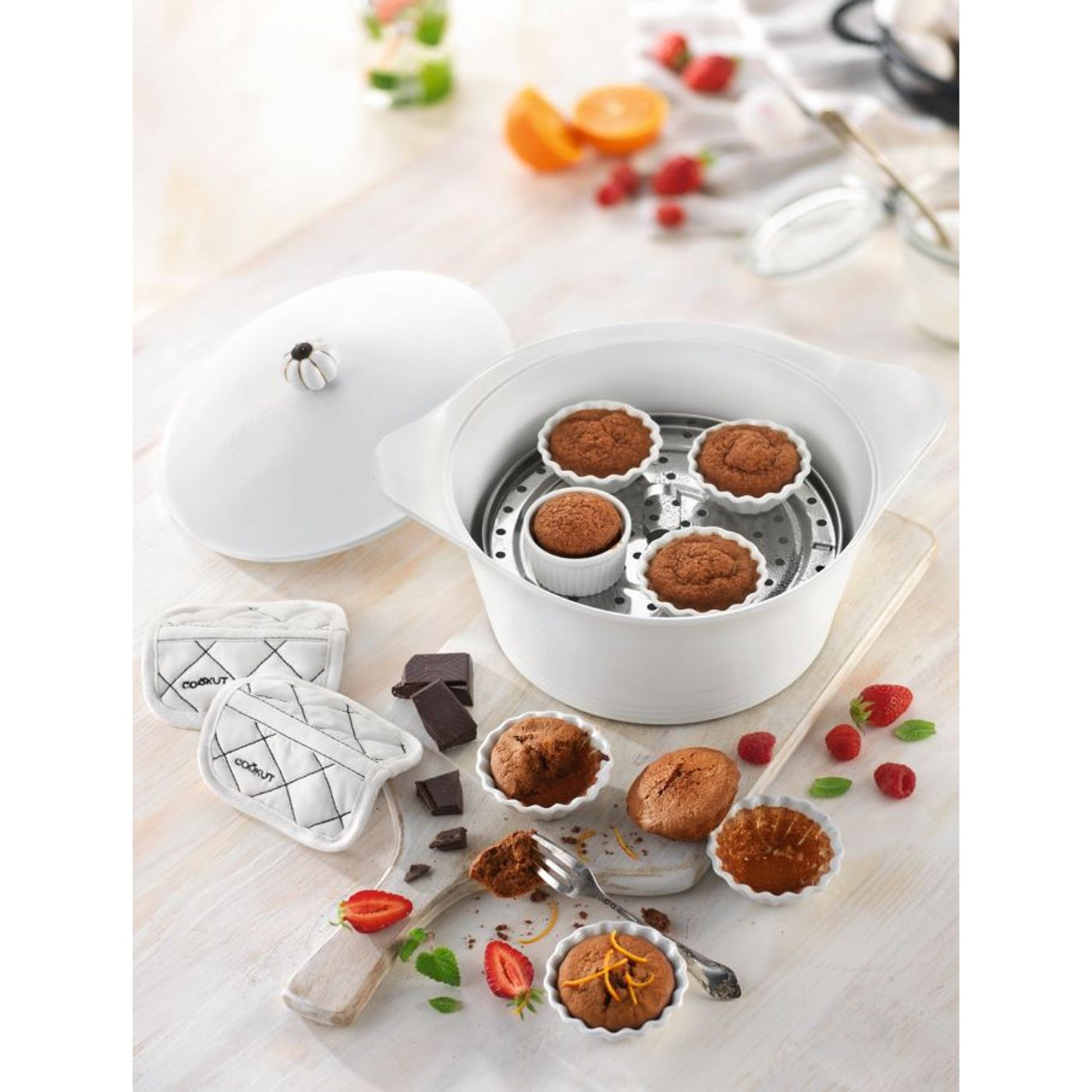 Cocotte 24 cm blanc