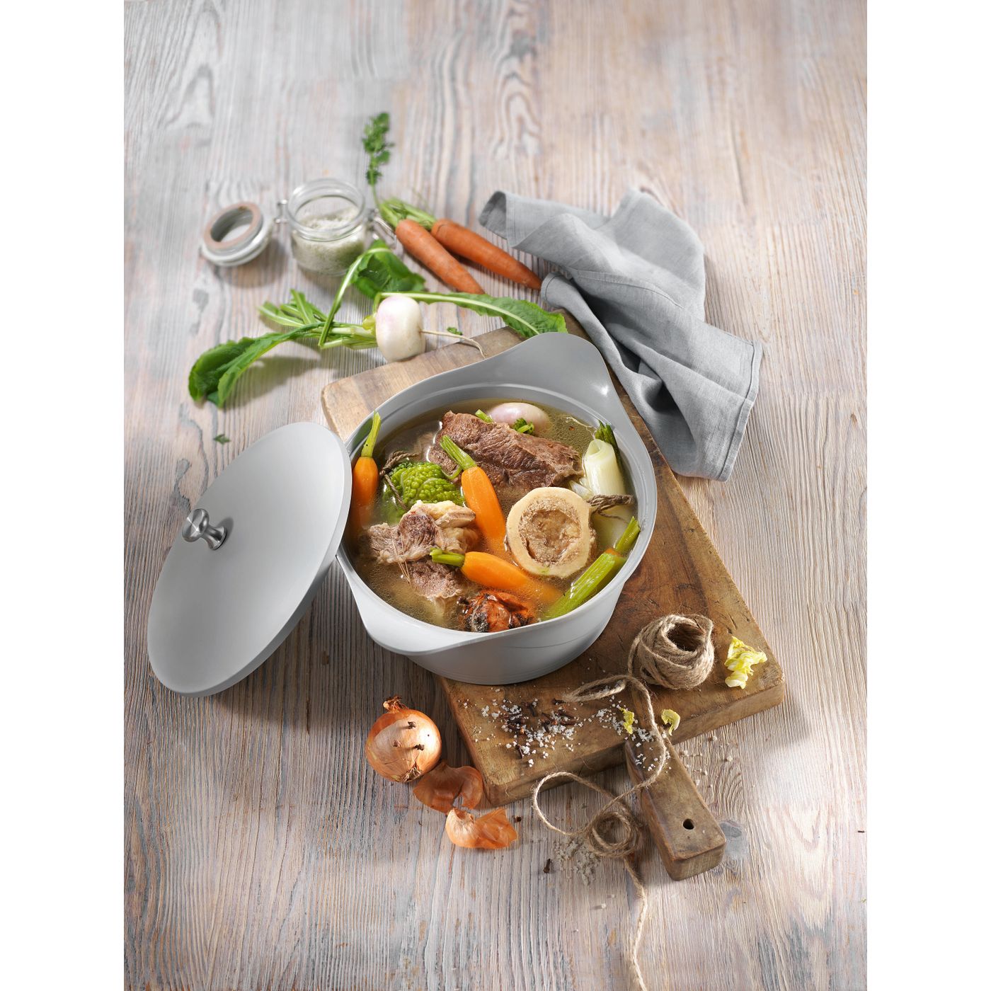 Cocotte 24 cm gris