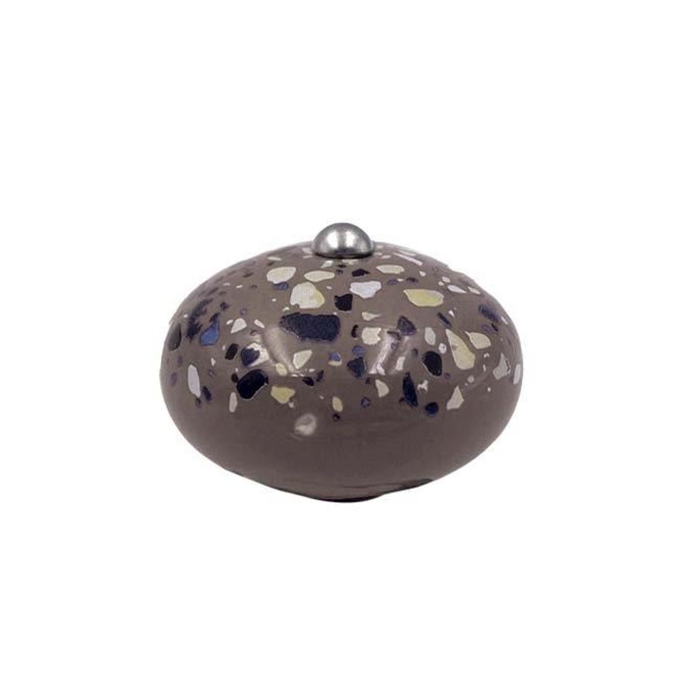 Poignée céramique terrazzo chocolat