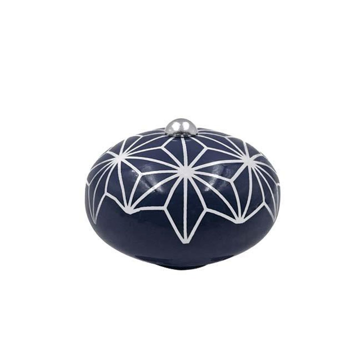 Poignée céramique étoile bleue