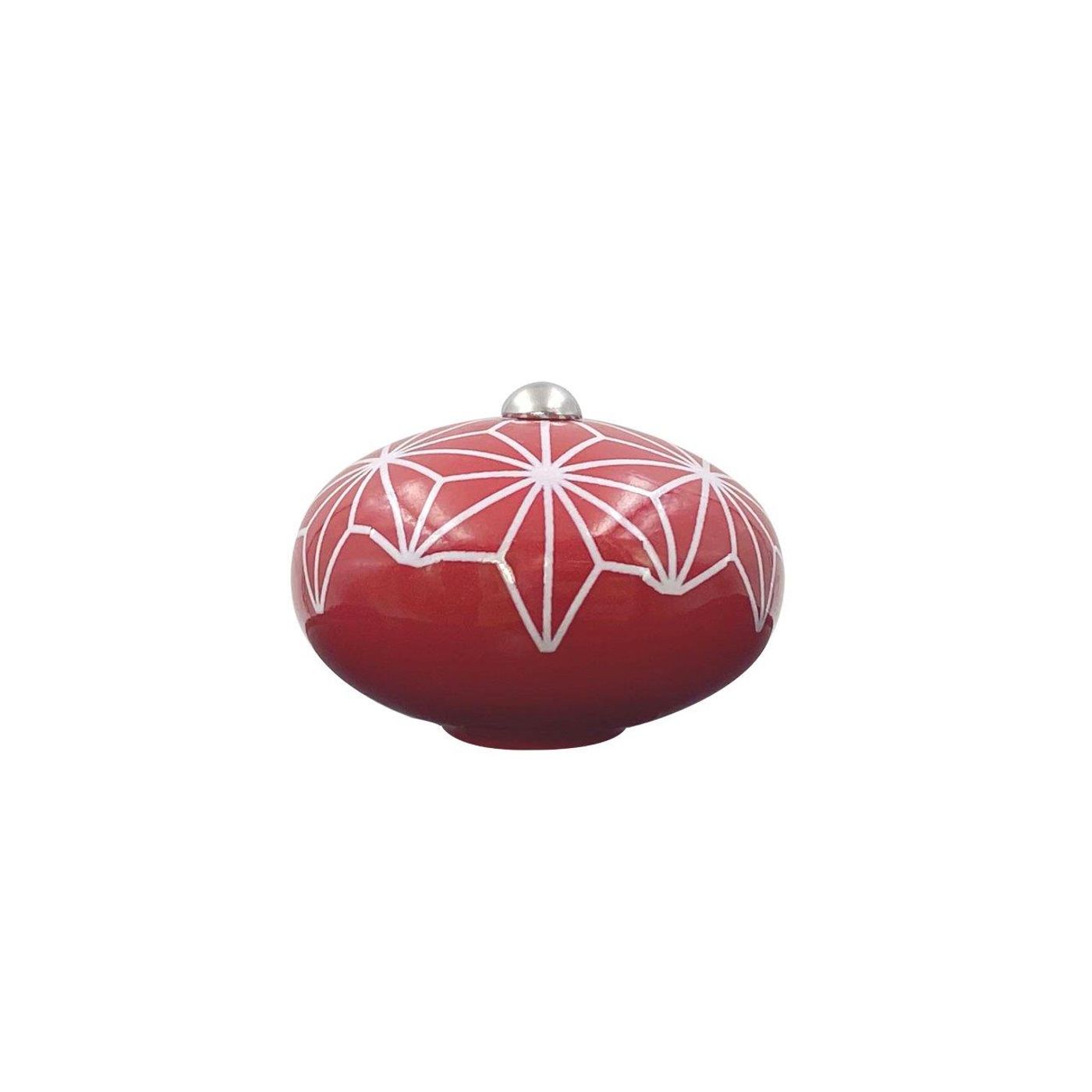 Poignée céramique étoile rouge