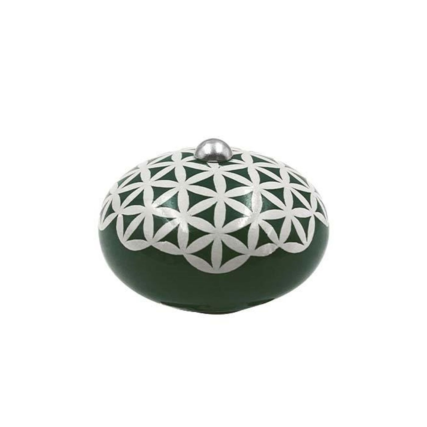 Pognée céramique géométrique vert