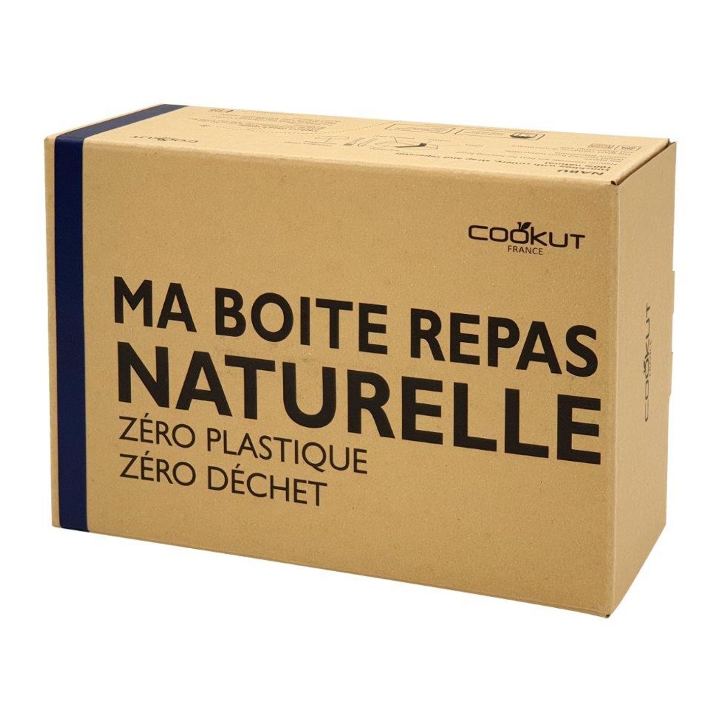 Lunchbox "ma boite naturelle" bleu foncé
