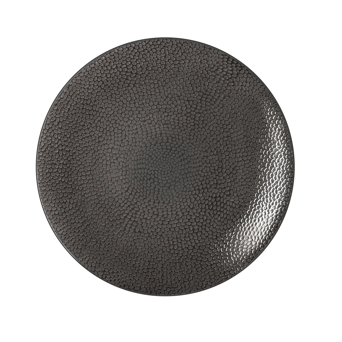 Assiette plate STONE grise