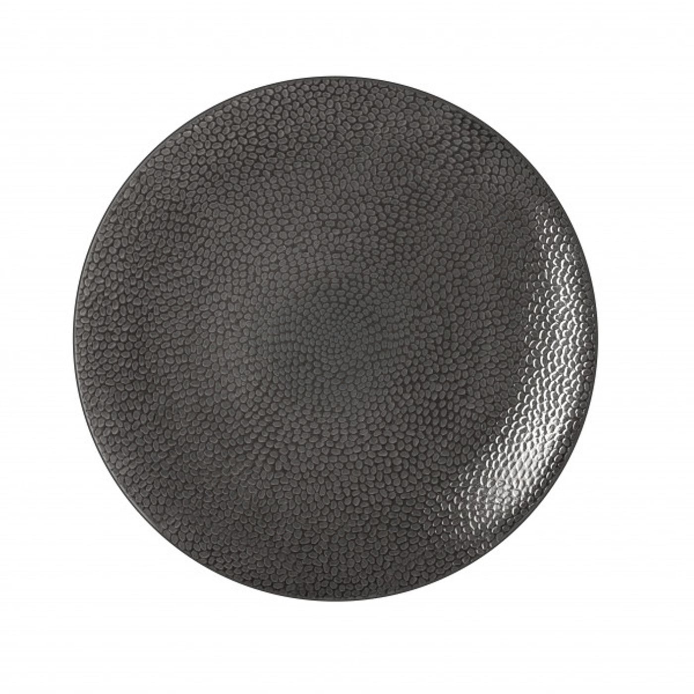 Assiette plate STONE grise