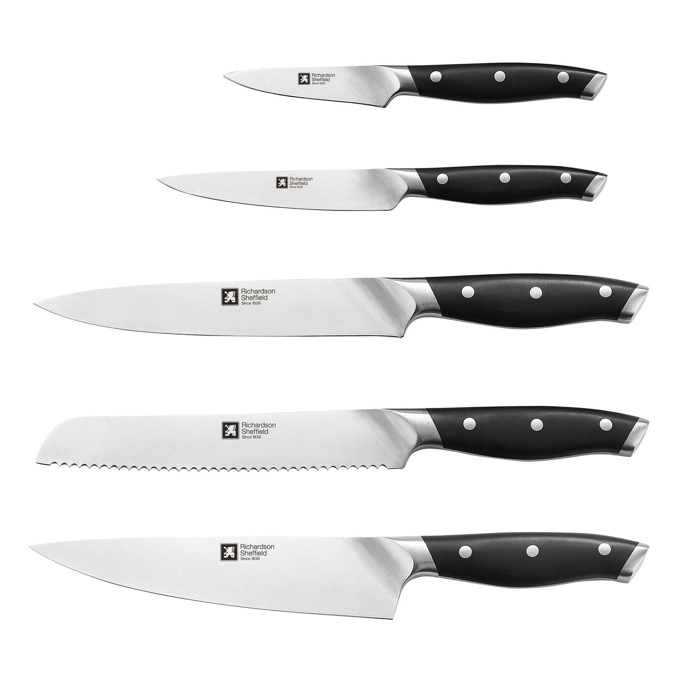 Bloc 5 couteaux de cuisine GRAND CHEF