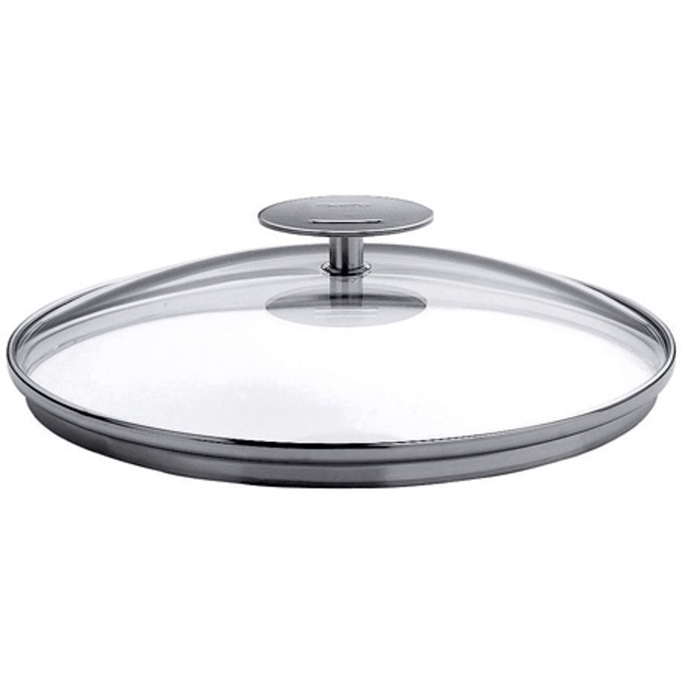Couvercle en verre bombé Platine 28cm