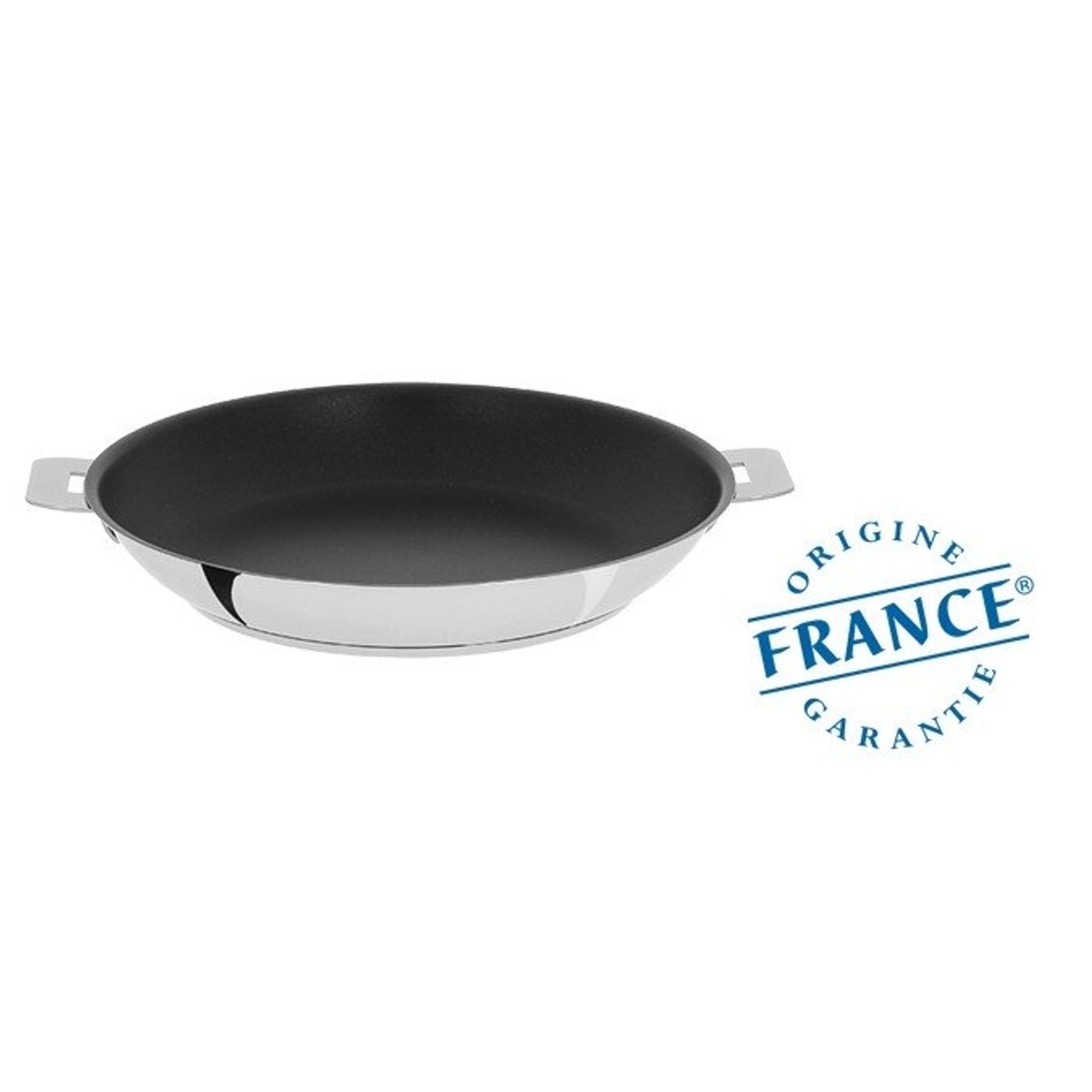 Poêle inox anti-adhérent Exceliss Mutine amovible 22cm