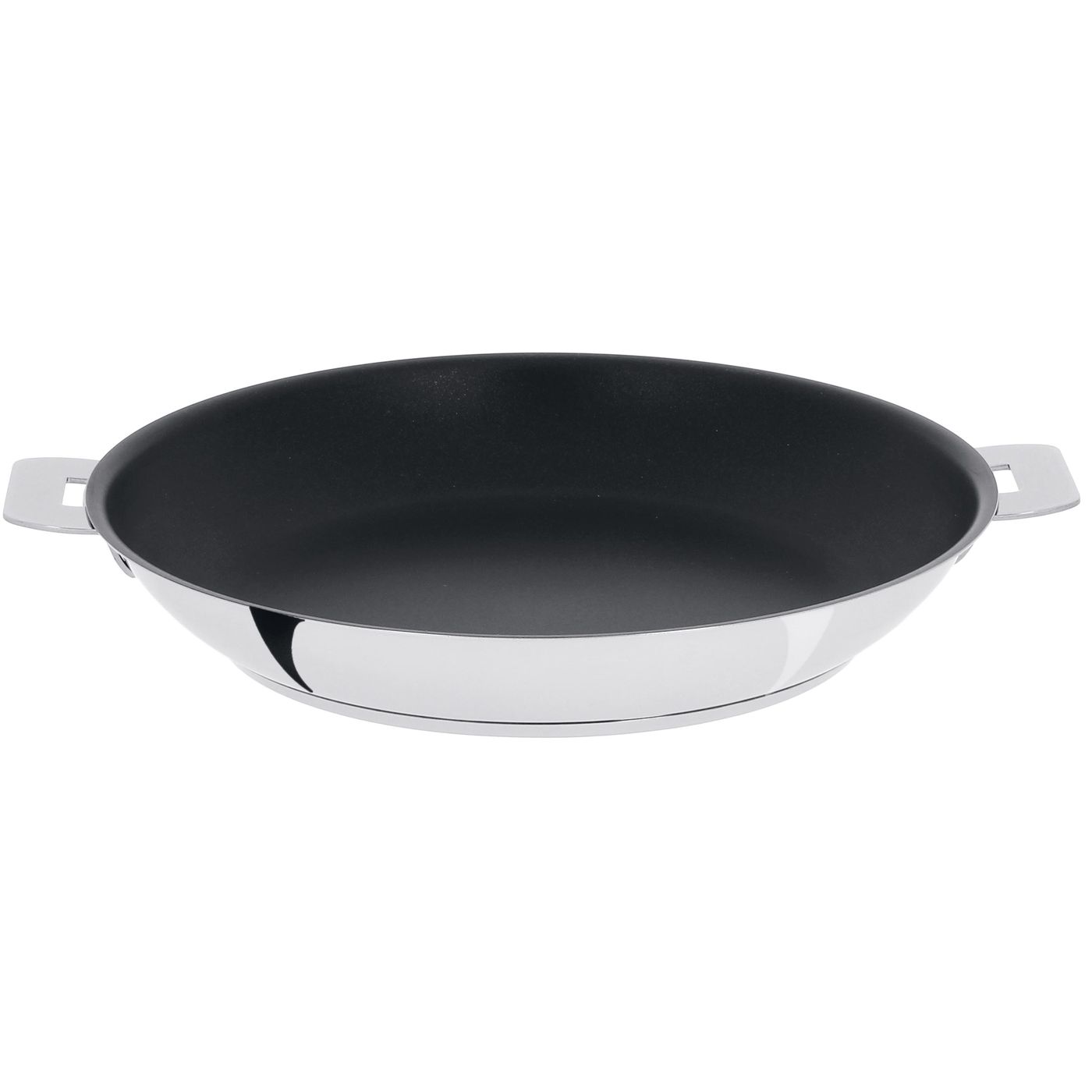 Cristel Wok Inox Anti-adhésif Exceliss Casteline 24 Cm – Fond Trilaminé, Diffusion Homogène De La Chaleur – Pour Légumes, Viandes, Poissons, Cuisson Asiatique