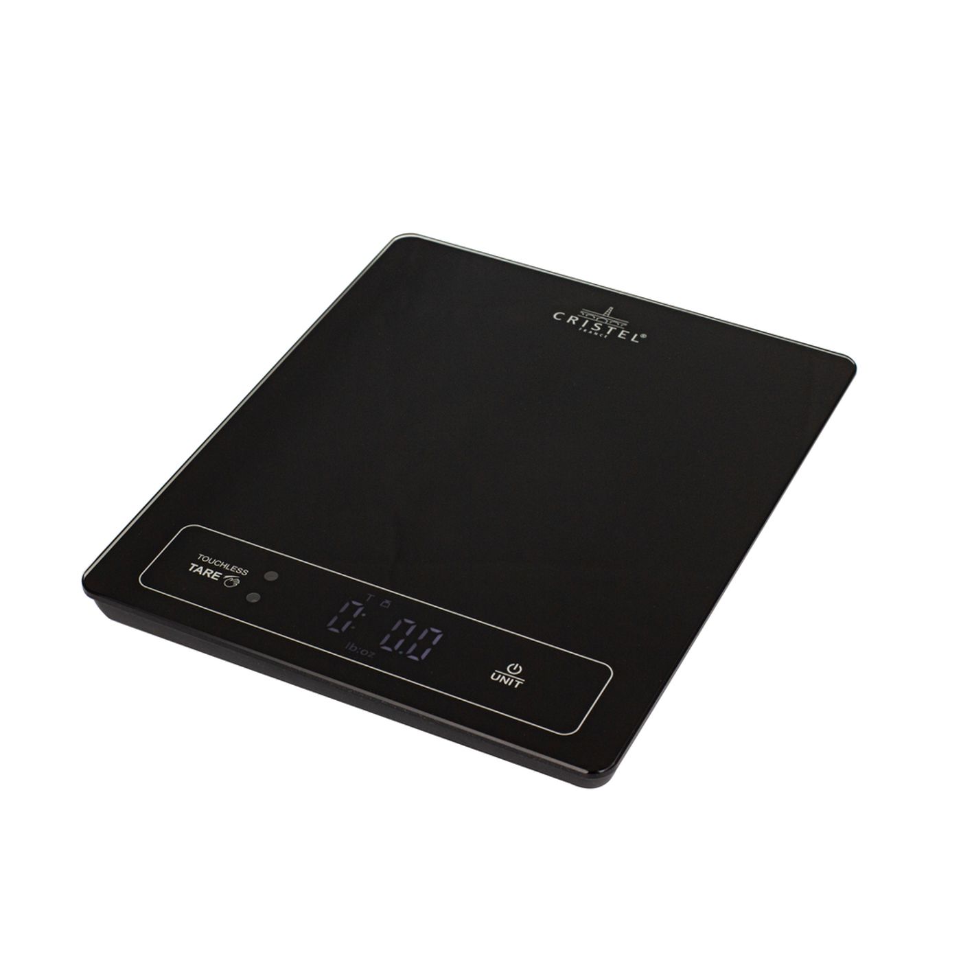 Balance de cuisine 15 kg Noire avec fonction Tare et Touchless
