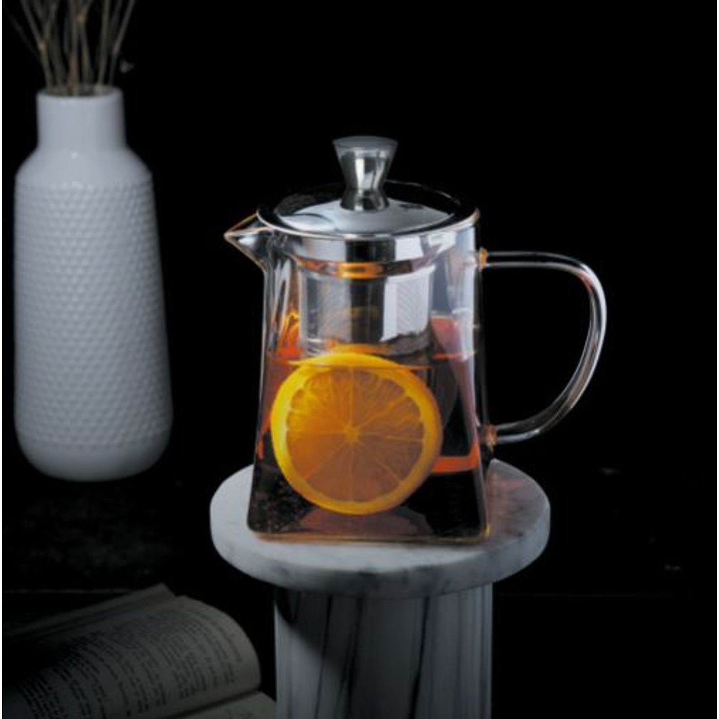 Théière Verre Carrée 1,2L Rooibos