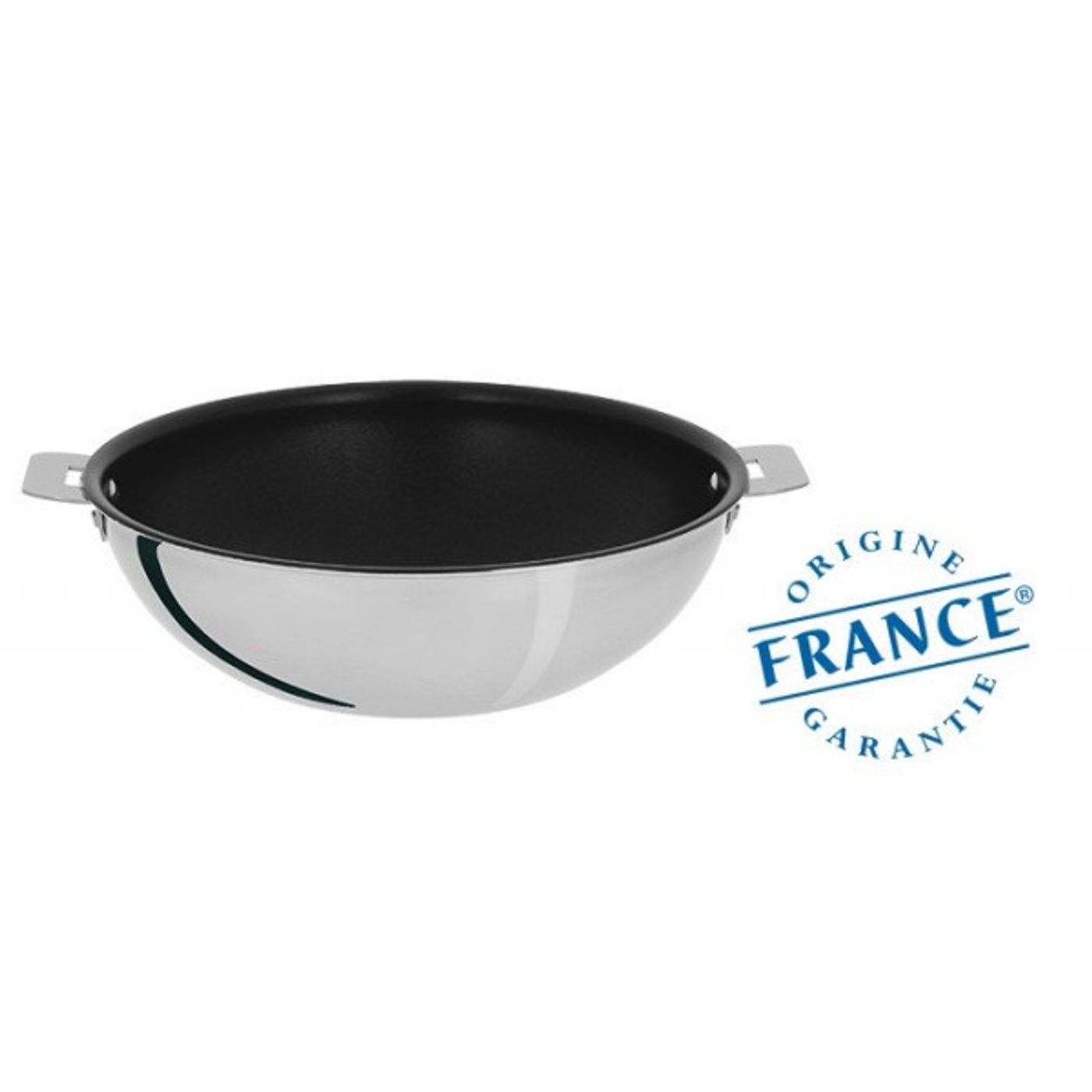 Wok inox anti-adhérent Exceliss Casteline amovible 24cm