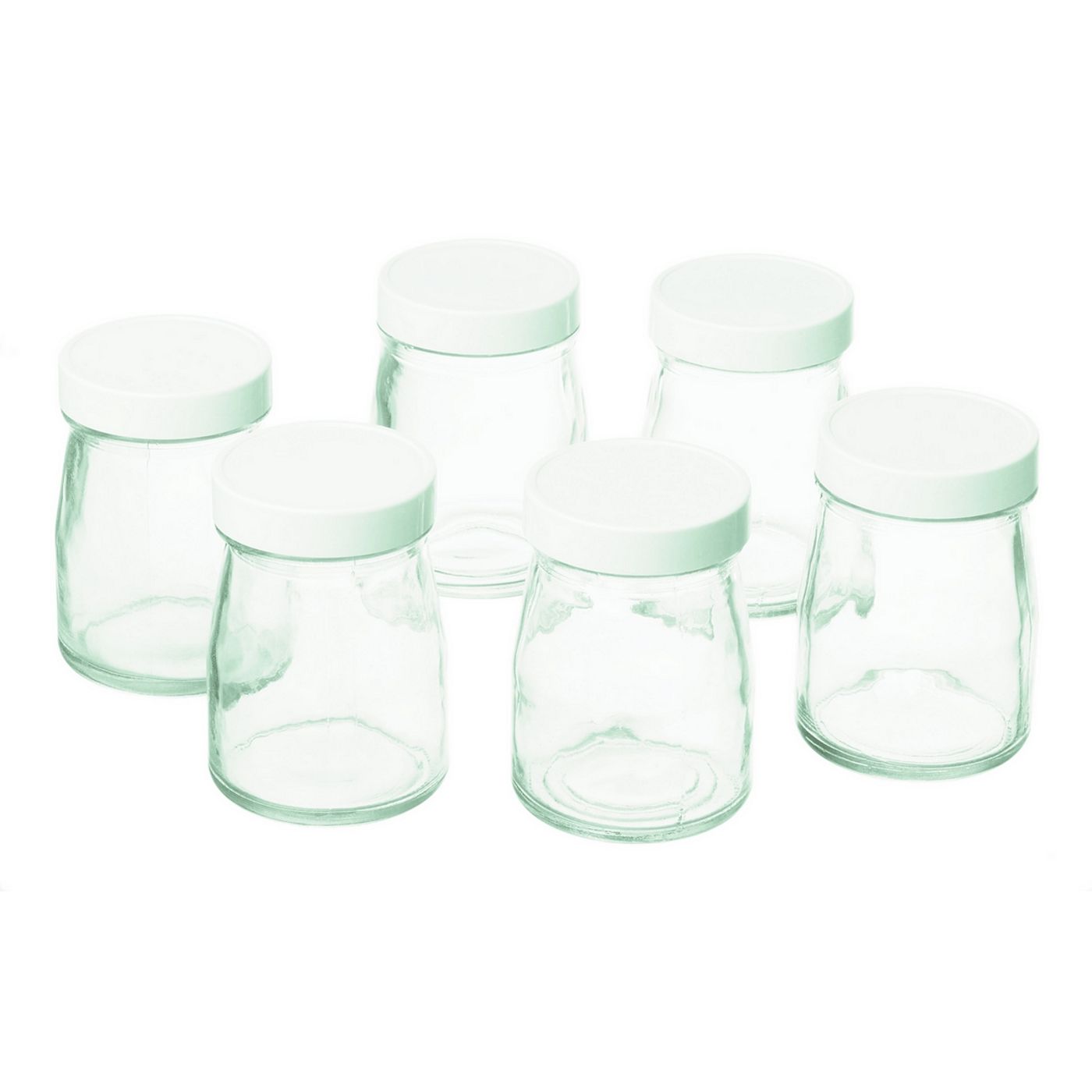 Lot de 6 pots à yaourt