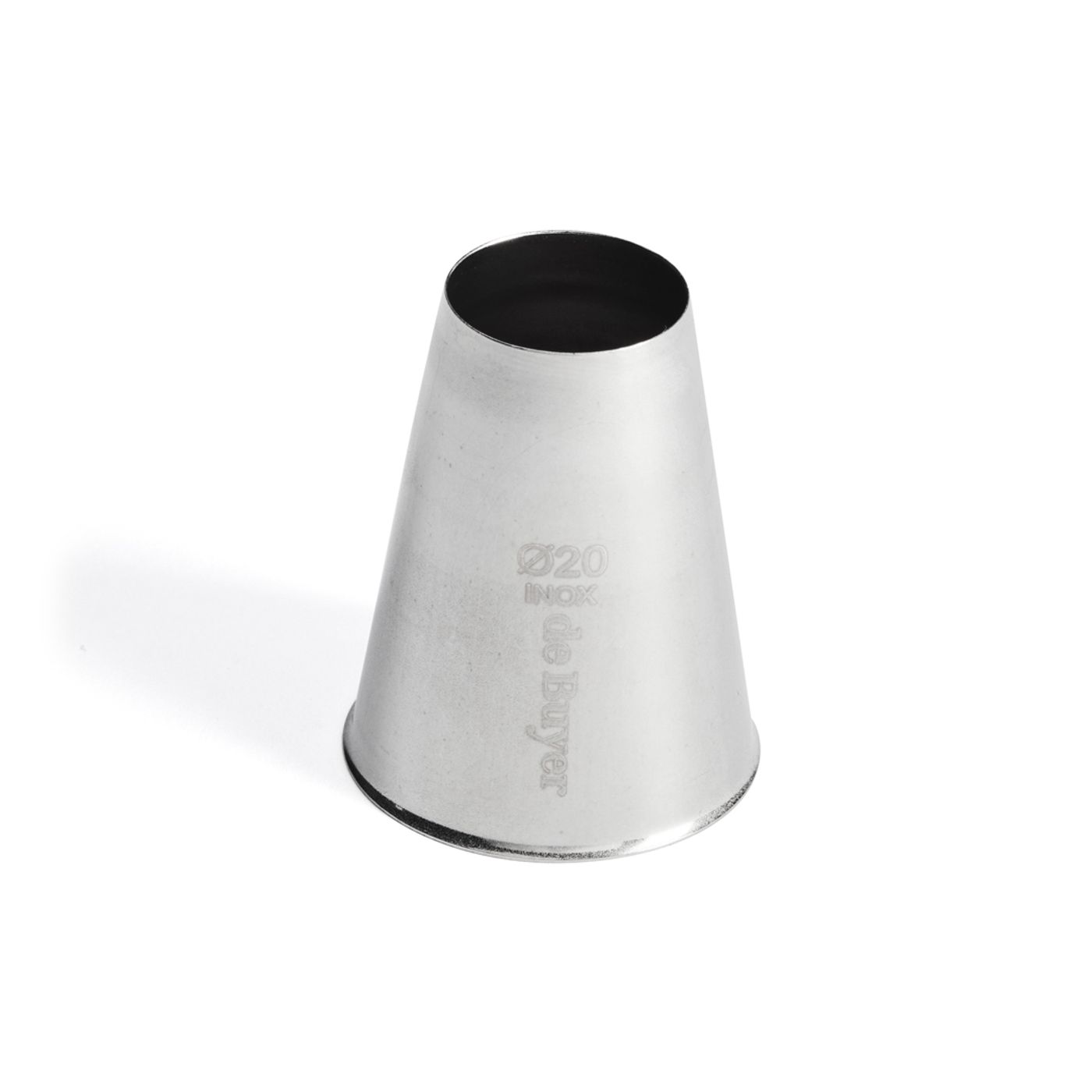 Douille inox unie 20 mm