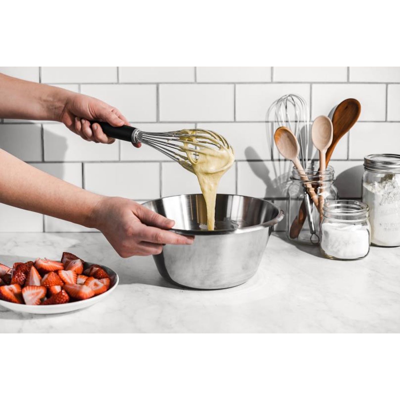Fouet professionnel fils inox Goma 20cm