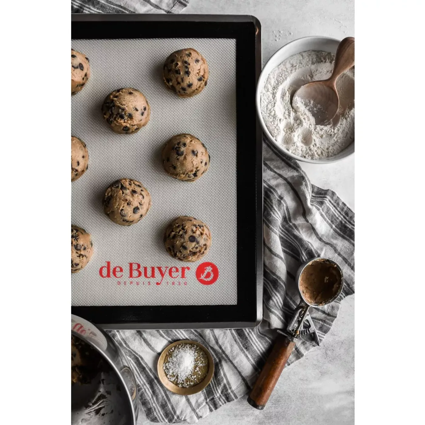 Tapis de cuisson en fibre de verre siliconée 40x30cm