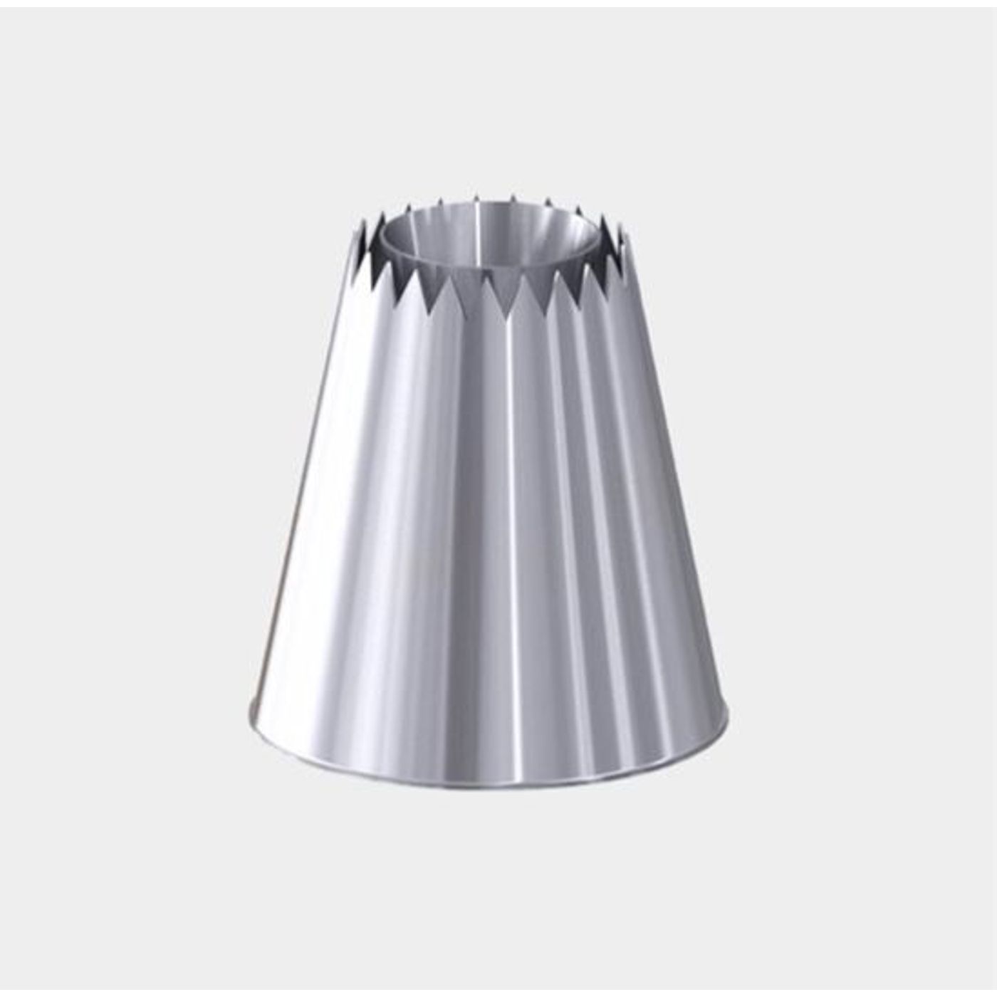 Douille Sultane Cannelée Cone Rasant Inox