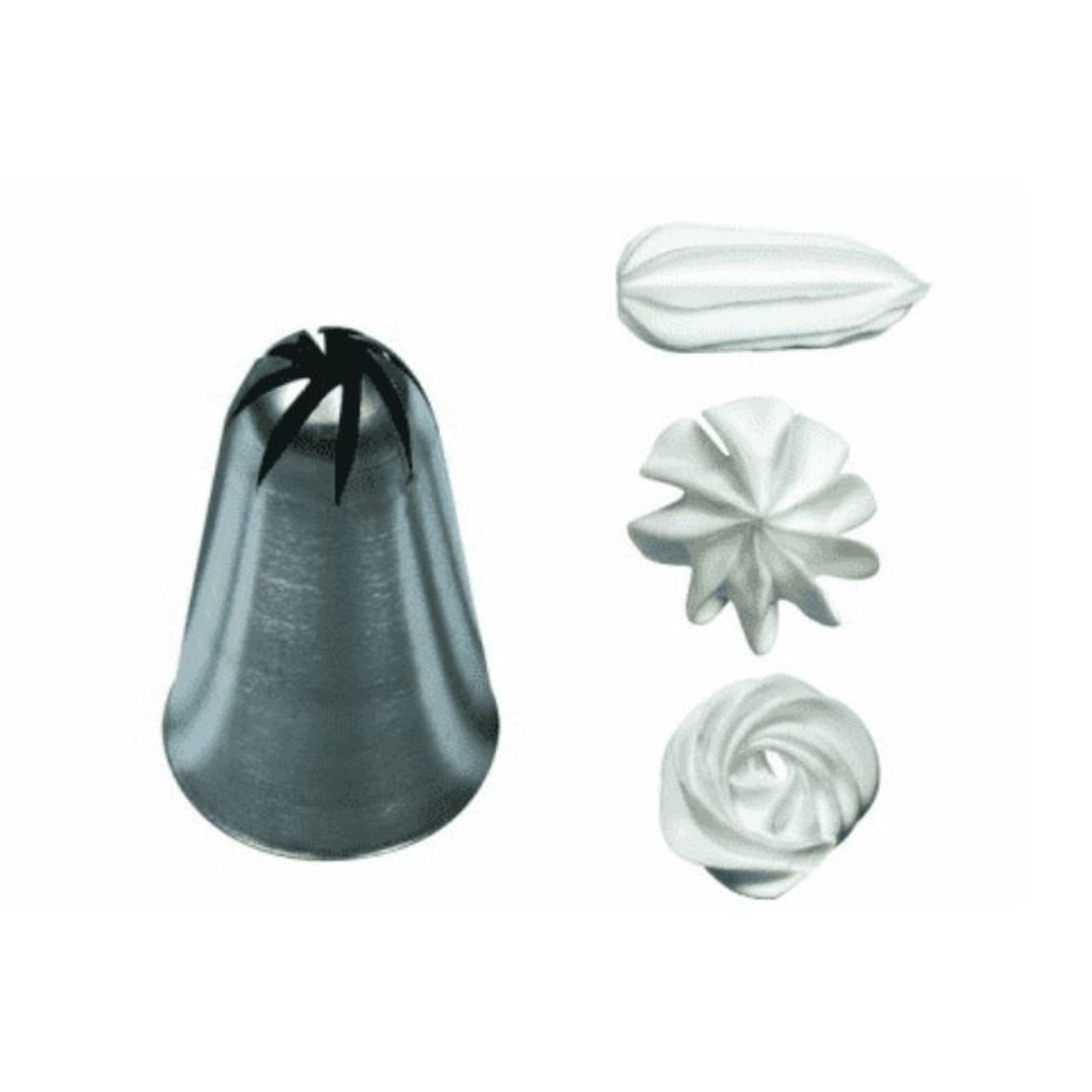 Douille à rose inox 8 dents
