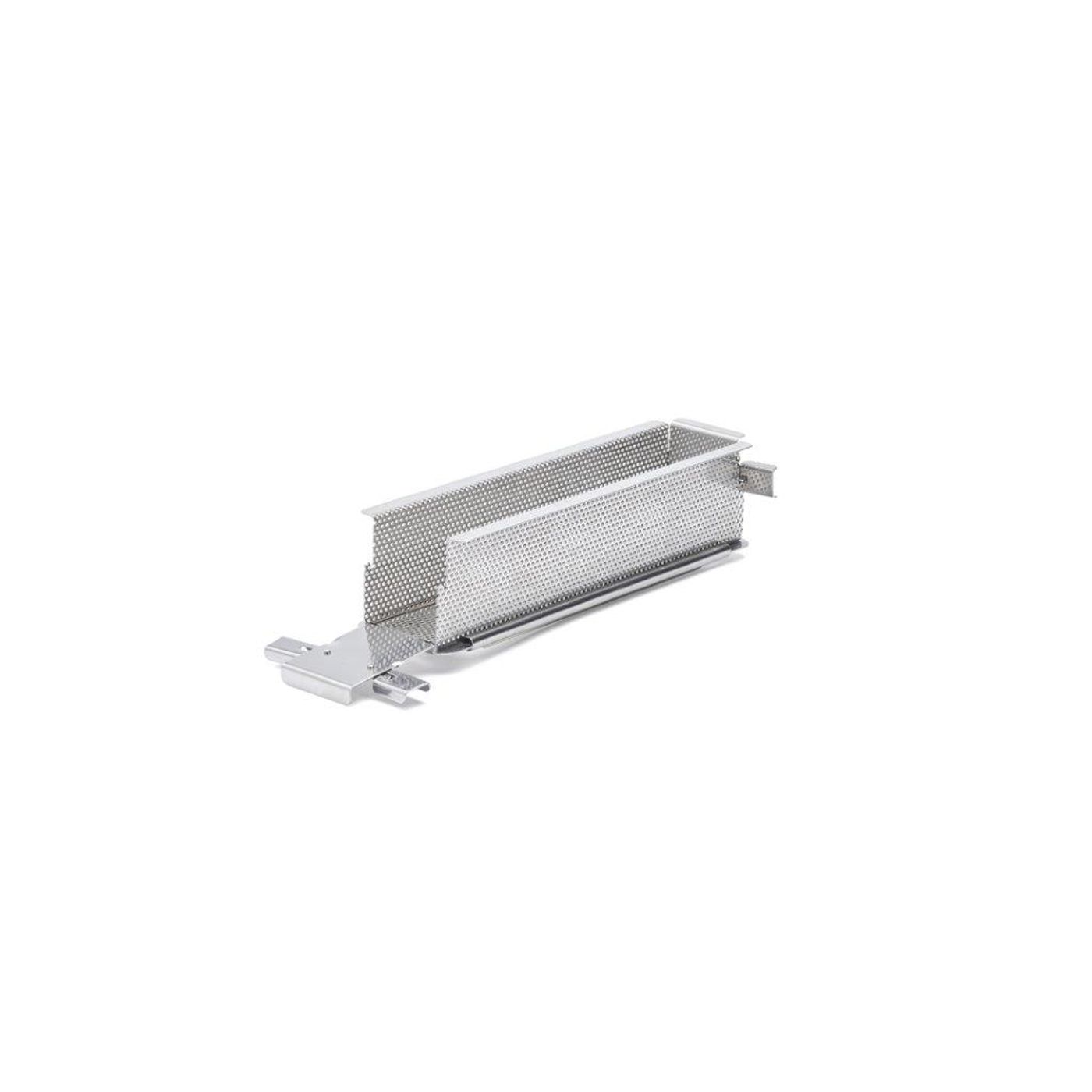 Moule rectangulaire à charnières GEOFORME, inox perforé, 24x5x6cm