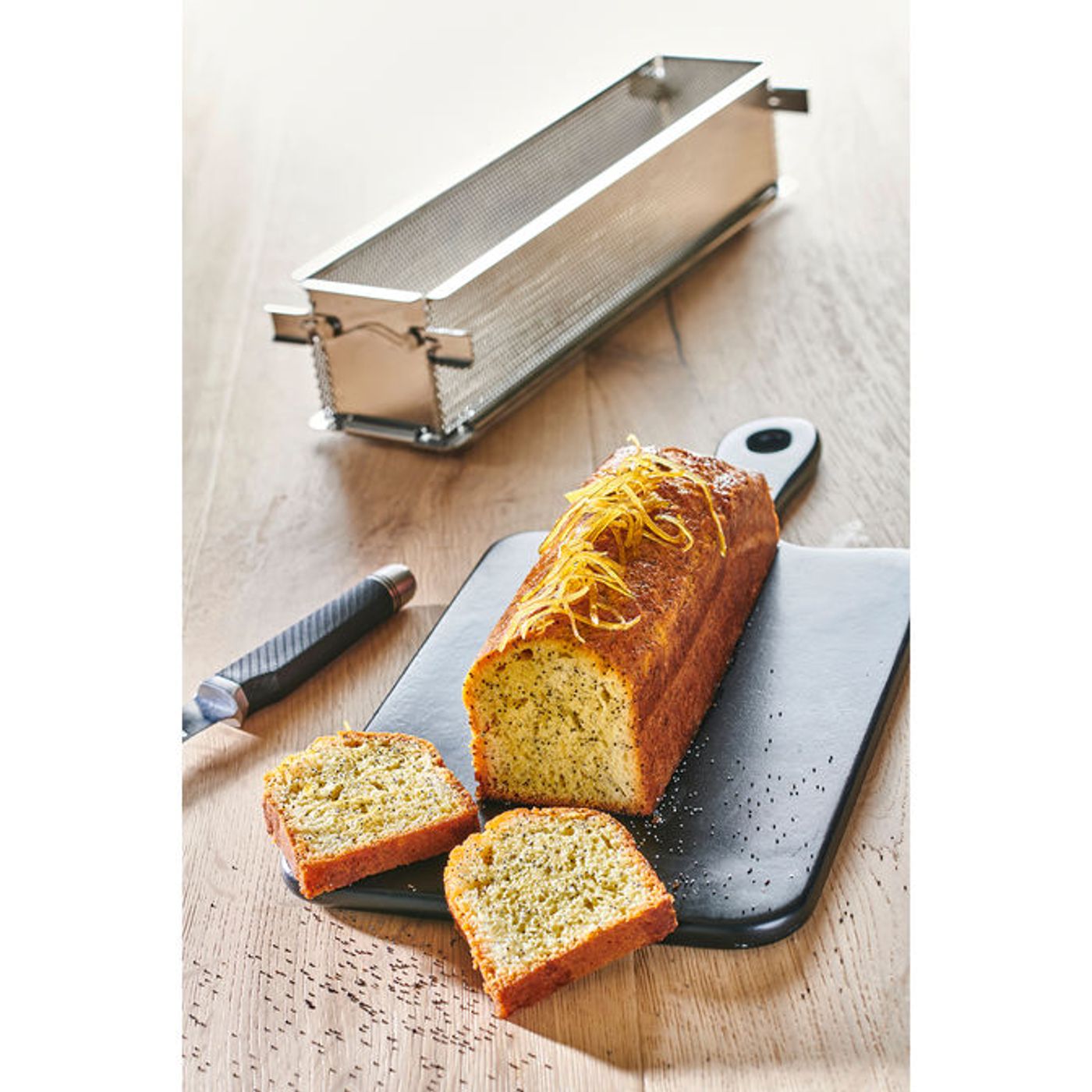 Moule rectangulaire dépliable à charnières GEOFORME 35 x 7 x 7,5 cm
