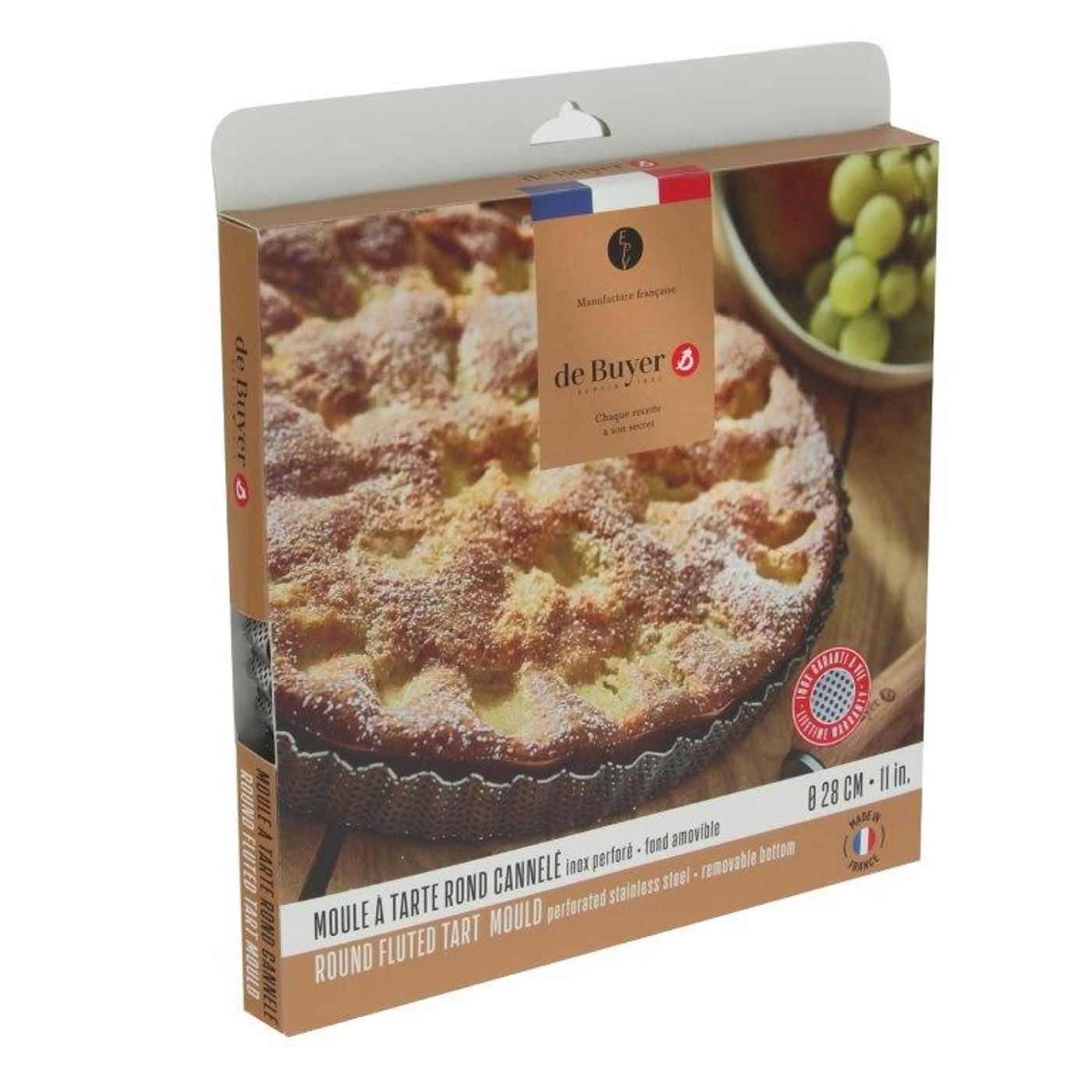 Moule à tarte perforée 28 cm