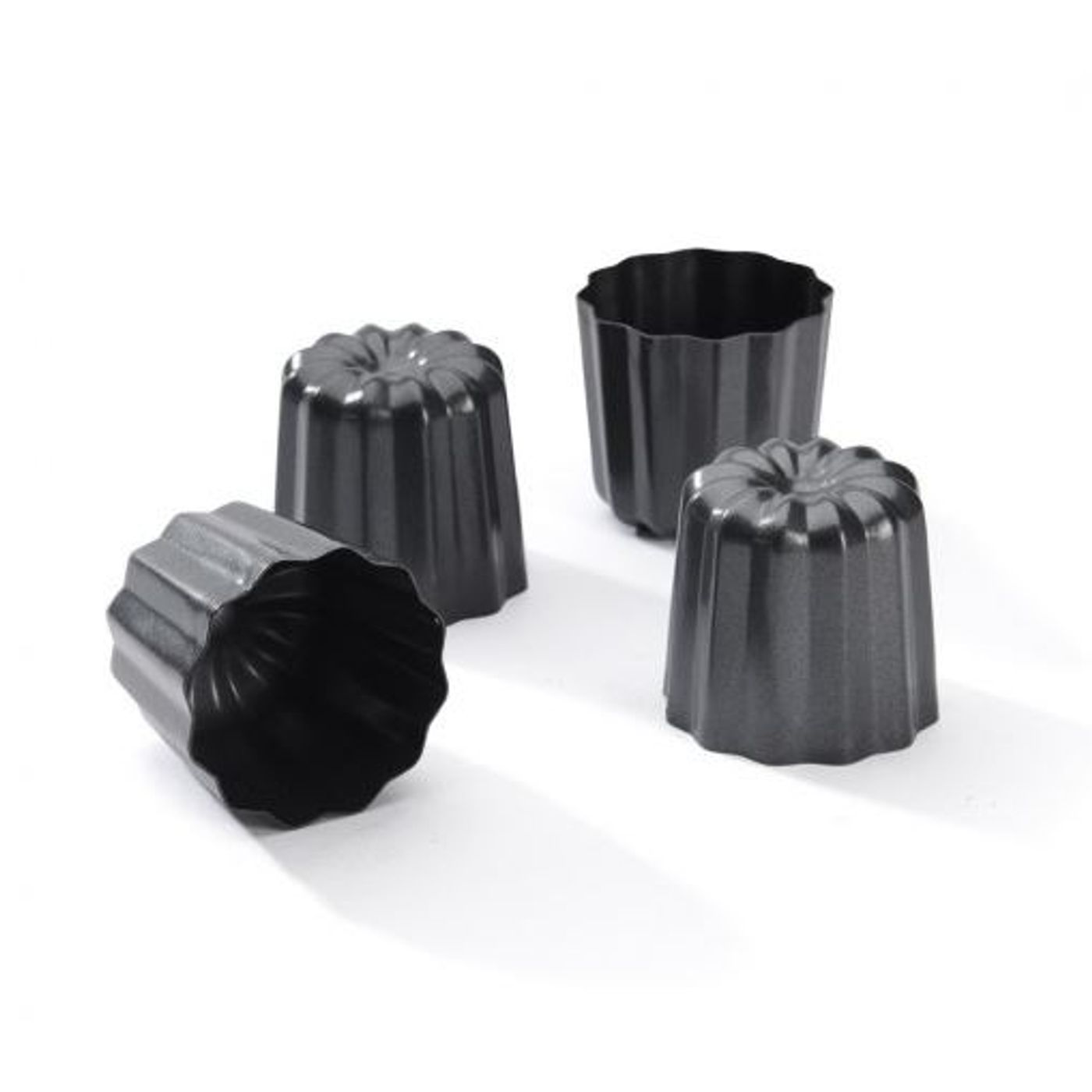 Lot de 4 moules à cannelés bordelais