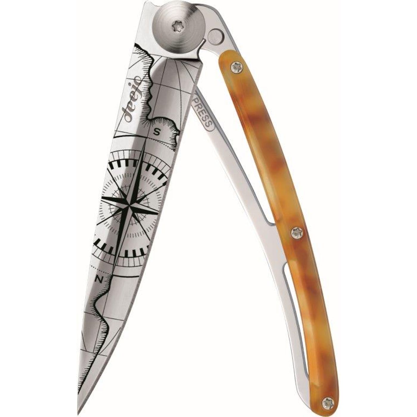 Couteau de poche tatoué terra