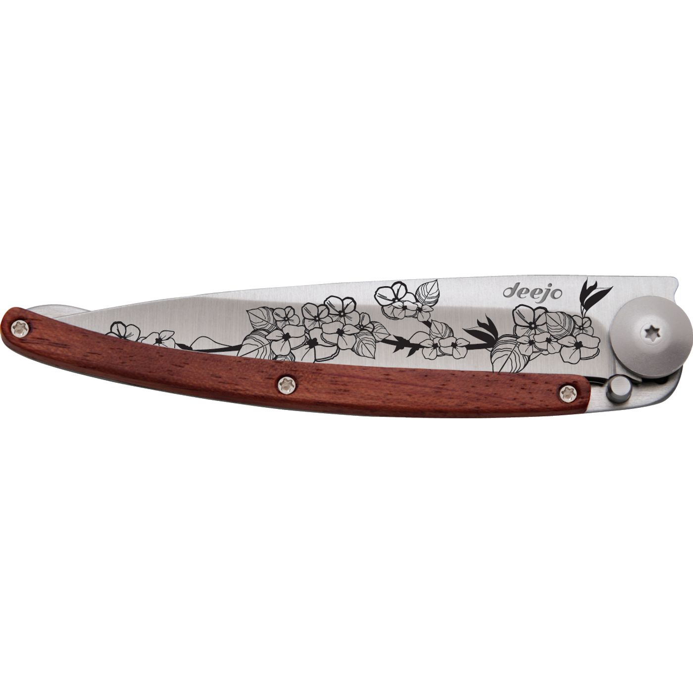 Couteau de poche tatoué Bois corail Cerise