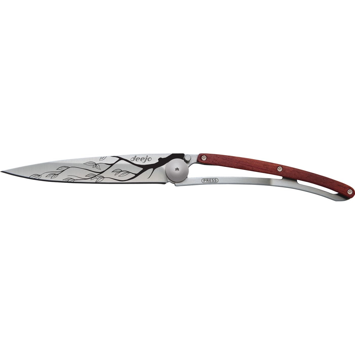 Couteau de poche tatoué Bois Cerise ARBRE