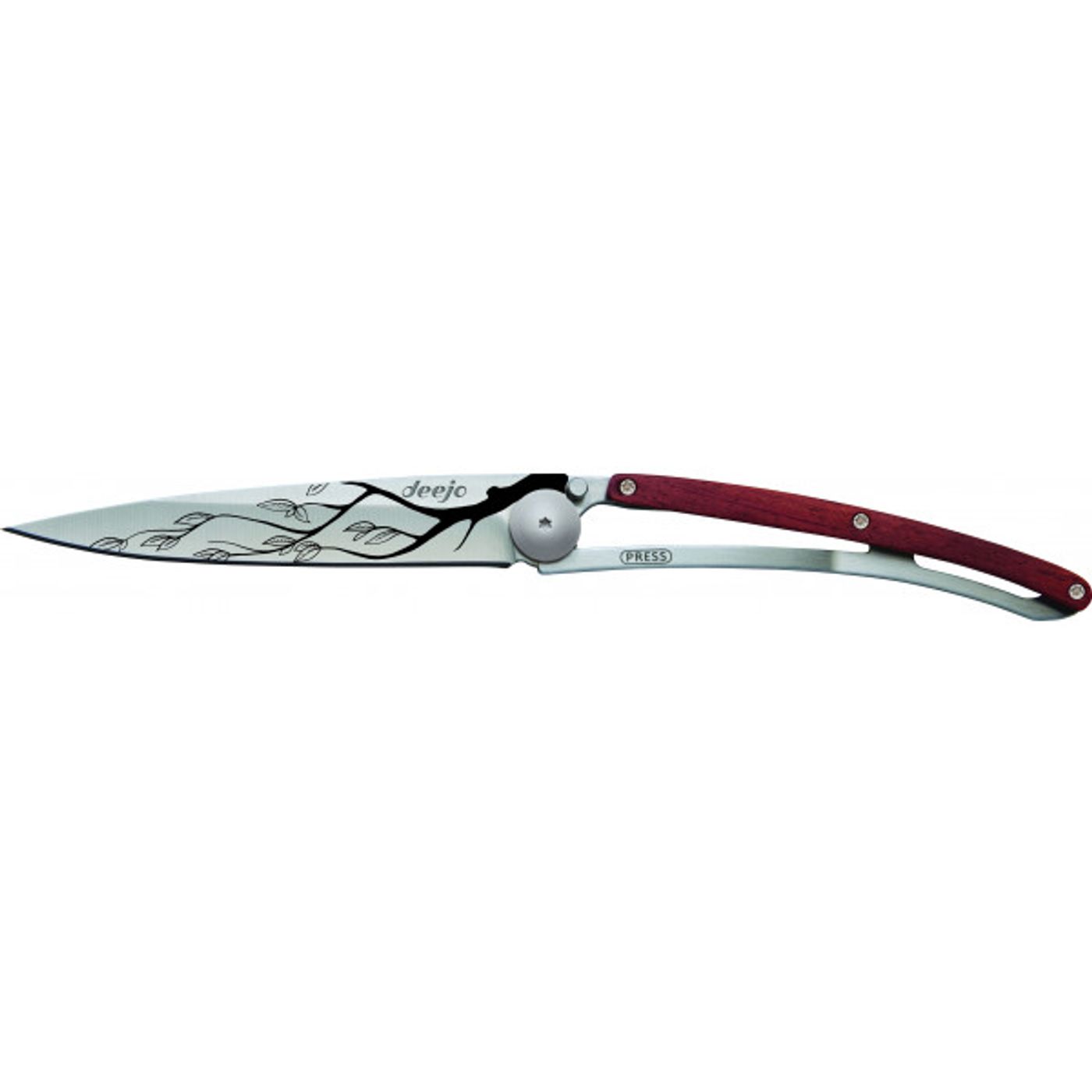 Couteau de poche tatoué Bois Cerise ARBRE