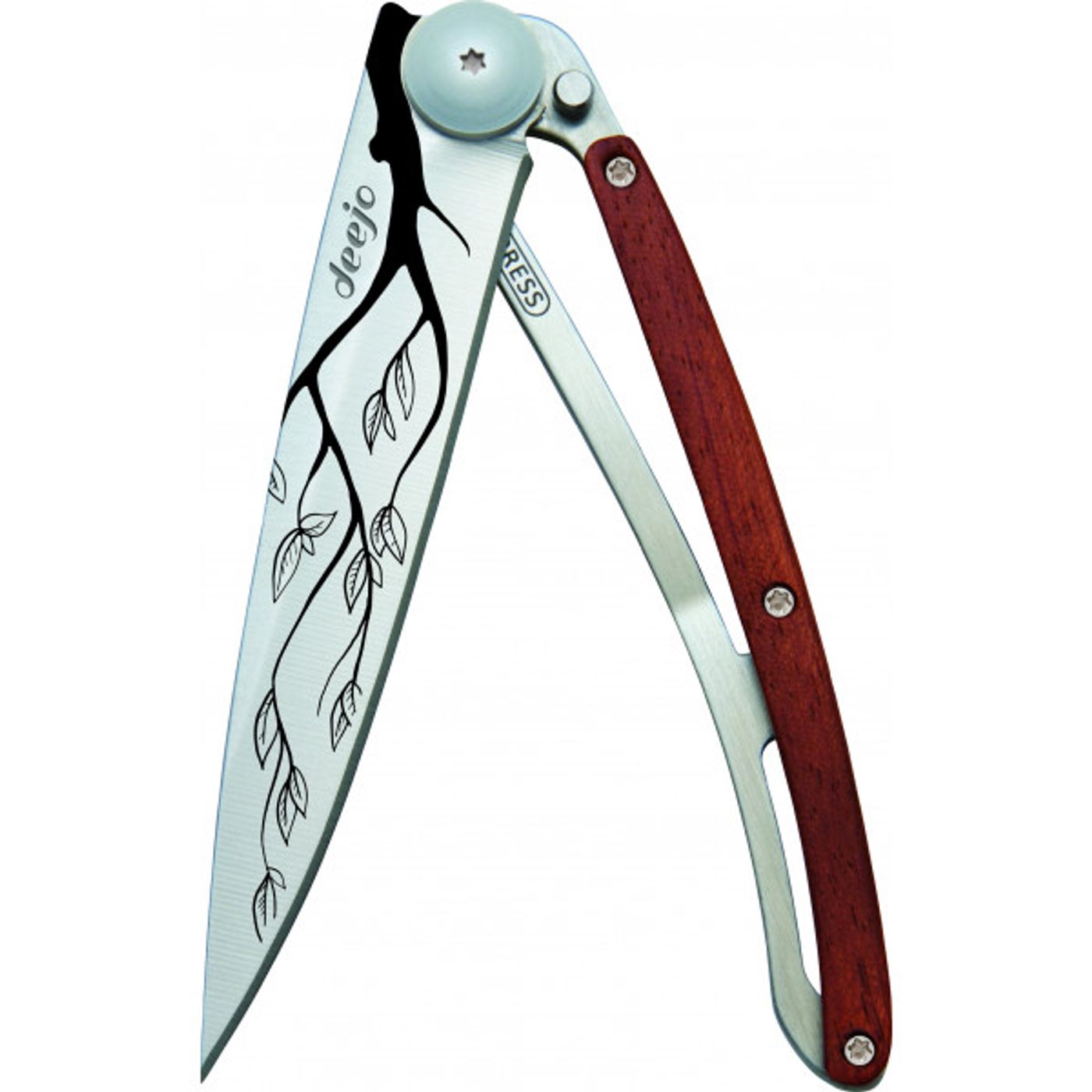 Couteau de poche tatoué Bois Cerise ARBRE